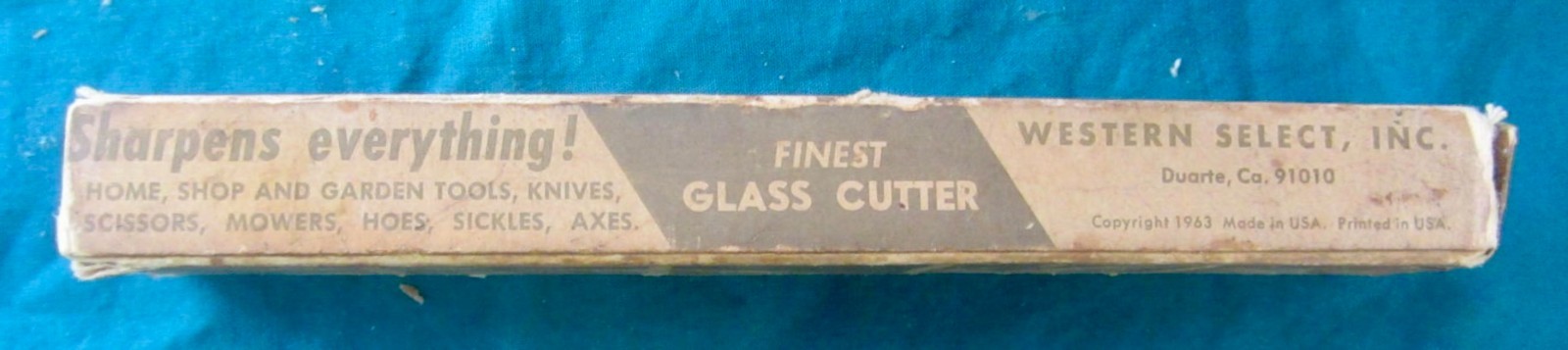 Vintage 1960 Selectool Master Sharpener & Glass Cuter Original Box Instructions