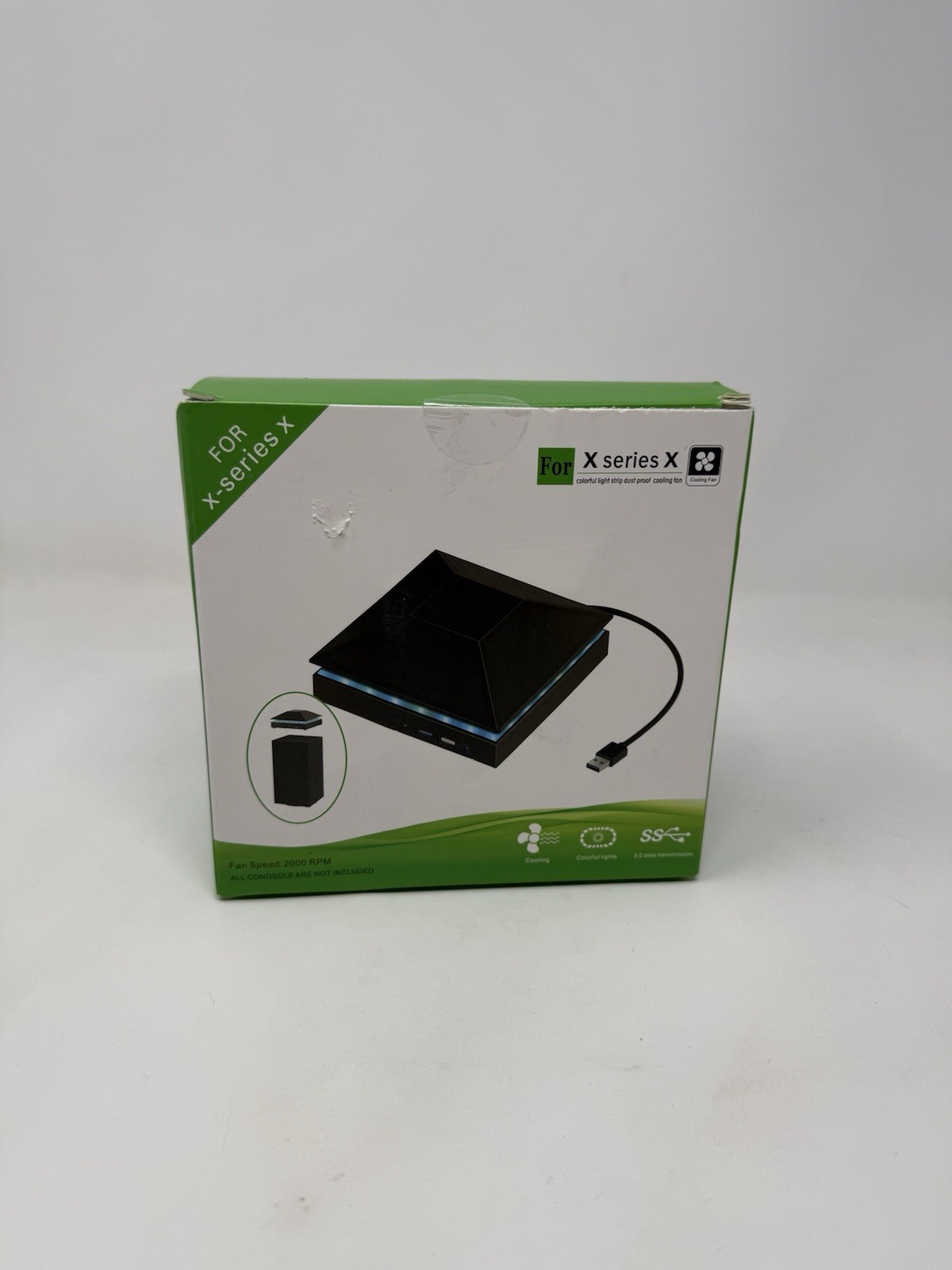 Dust-Proof Cooling Fan for Xbox Series X with Colorful LED Lights BRAND NEW