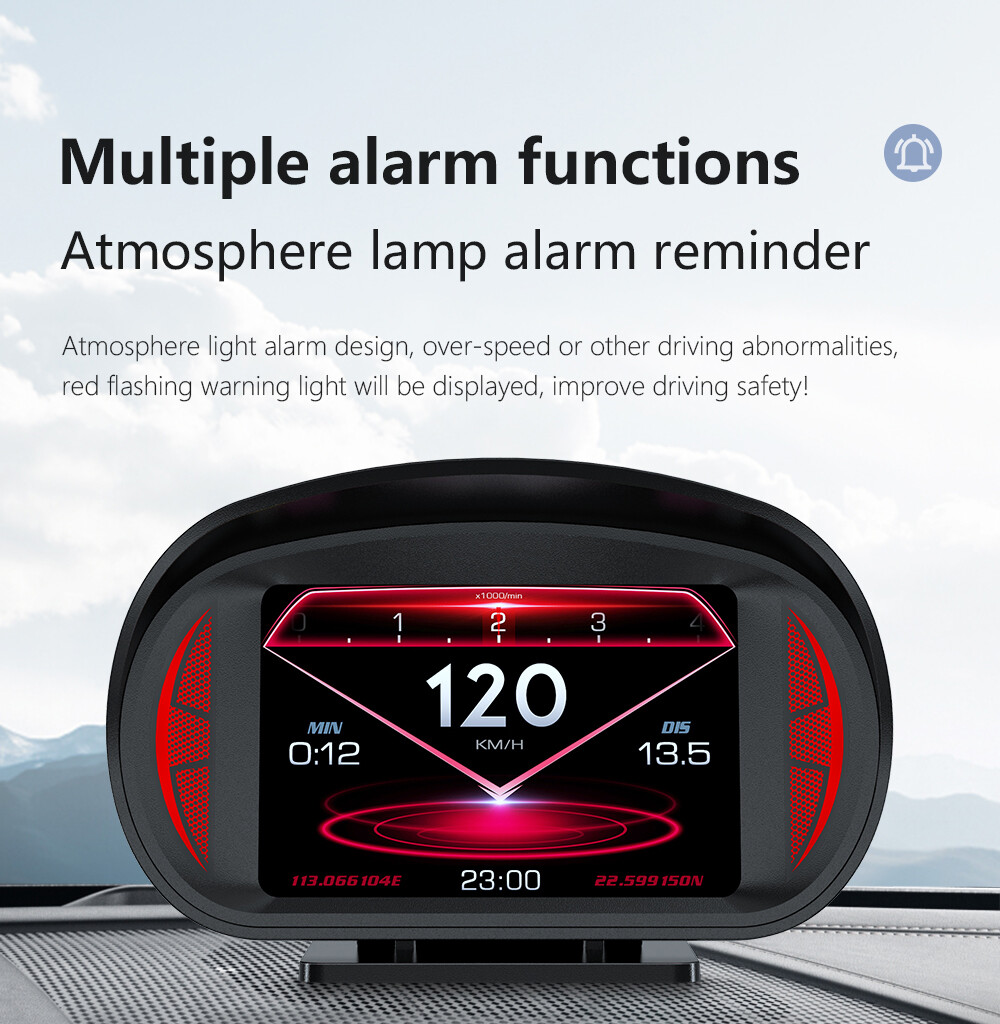 OBD + GPS Intelligent driving computer Alarm, Head-up Display