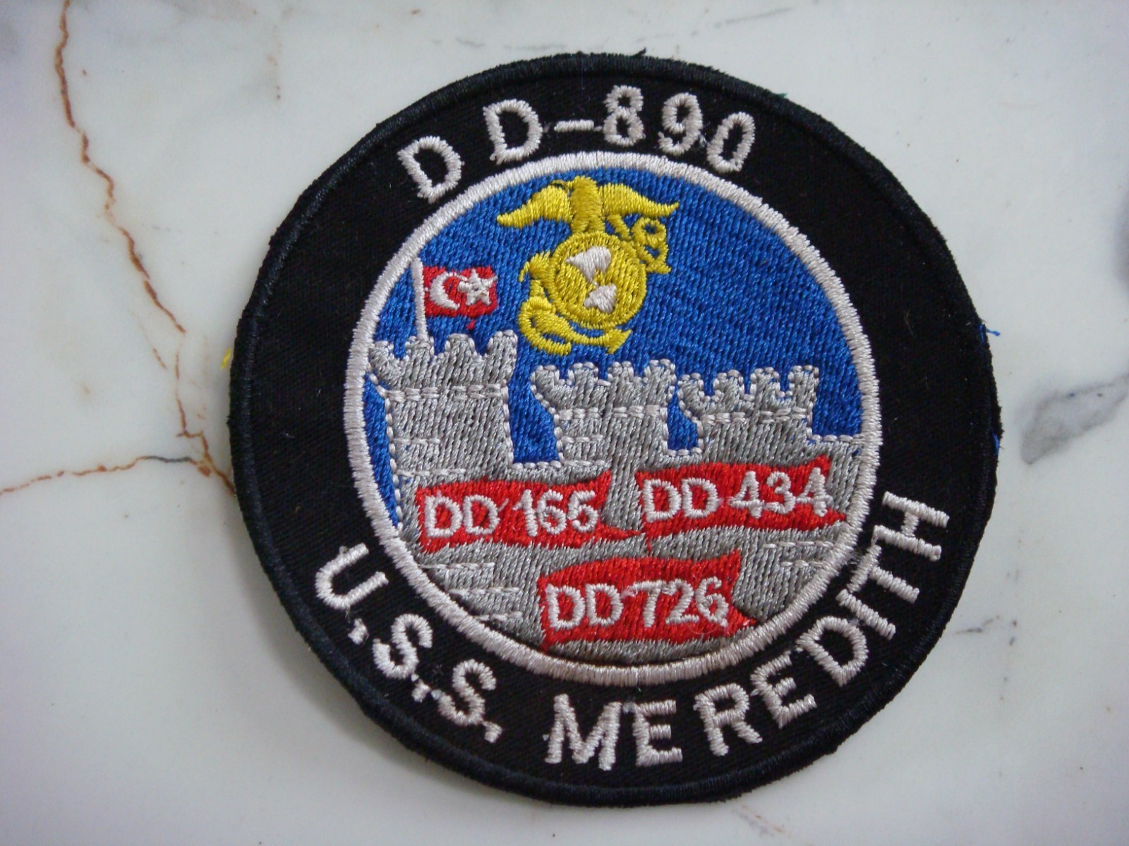 US NAVY USS MEREDITH DD-890 DESTROYER, VIETNAM WAR PATCH