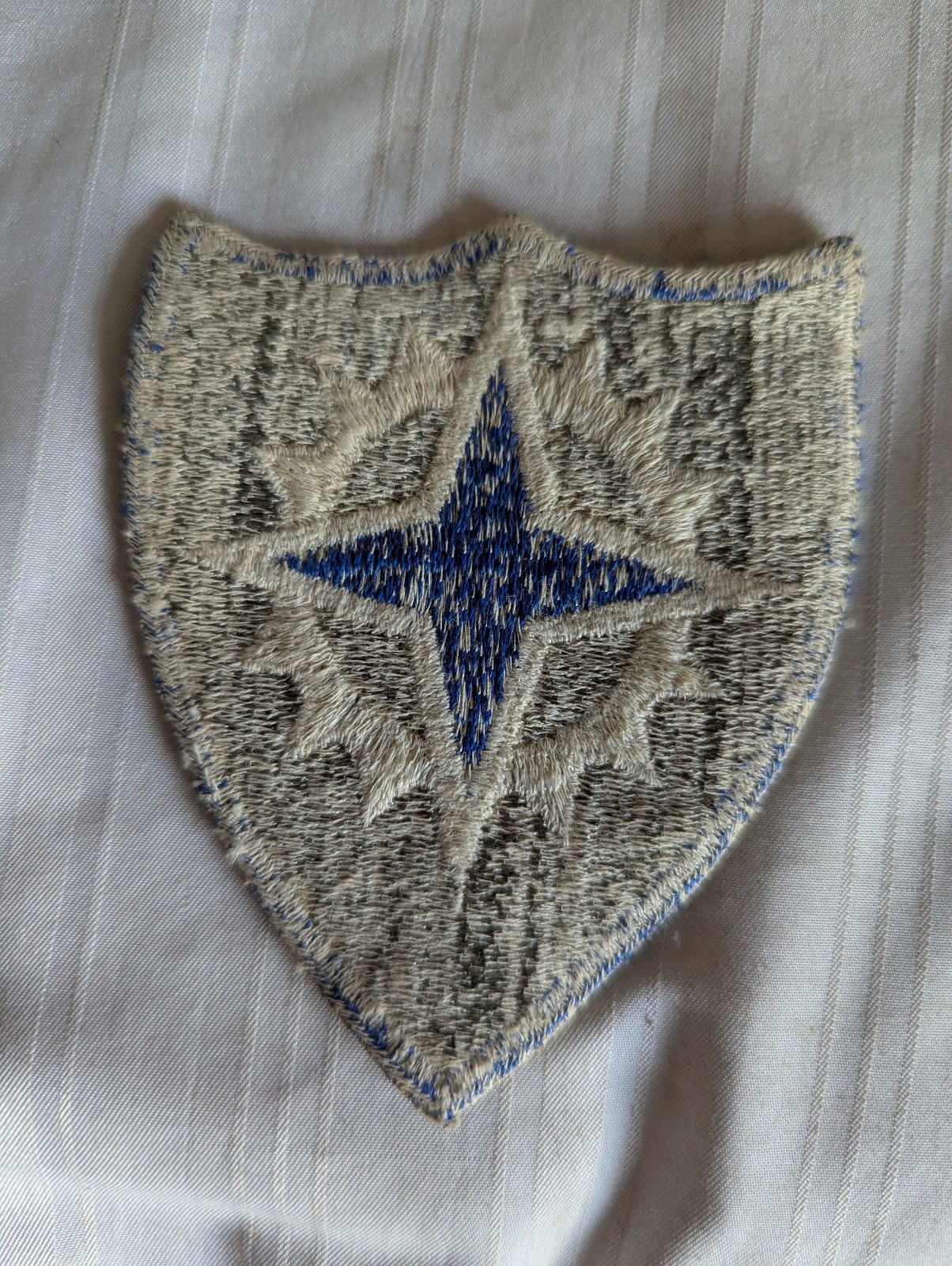 WWII US Army 16th Corps shield shape embroidered patch 3.5" x 4"