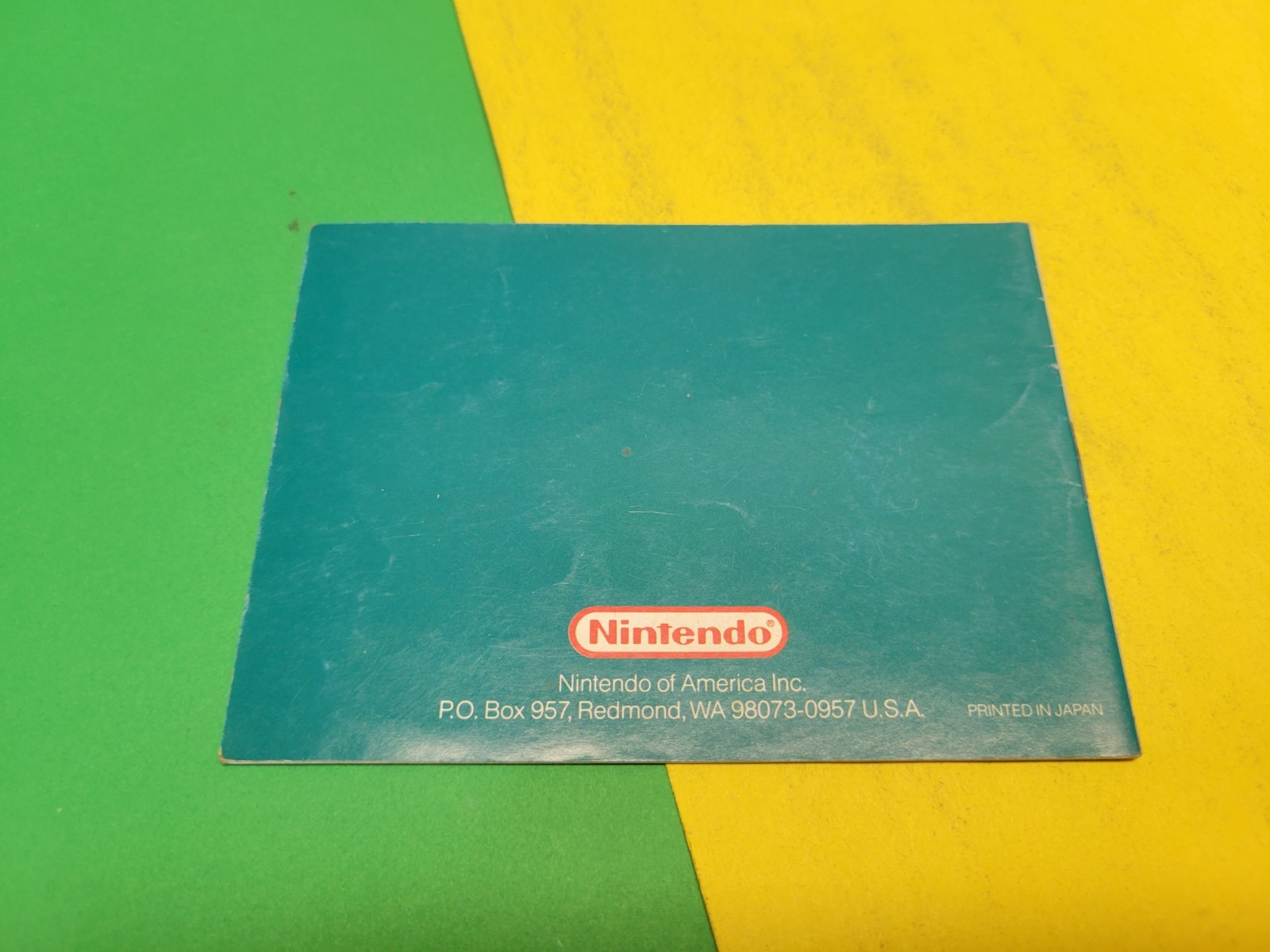 Nintendo Game Boy F-1 Race Instruction Booklet