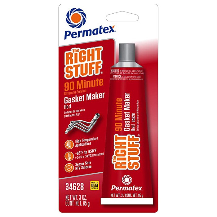 PERMATEX Sealant - The Right Stuff - Silicone - 3.00 oz Tube - Each 34628