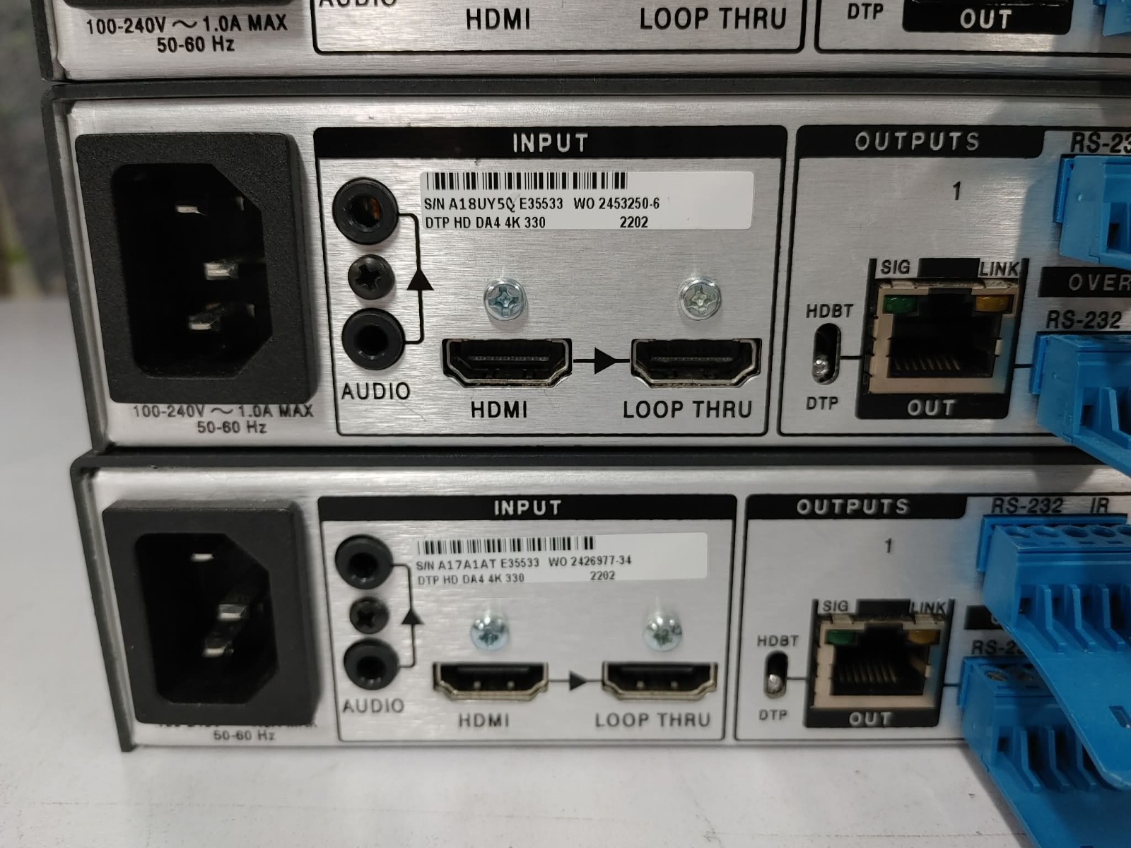 Extron DTP HD DA4 SERIES 4K 330 DTP Distribution Amplifier