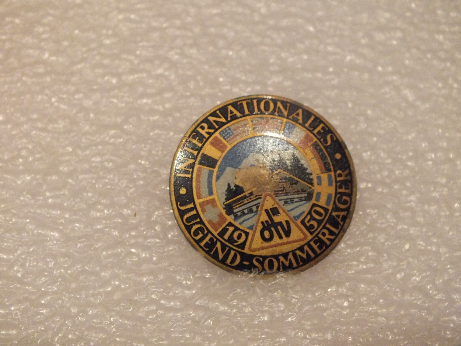 Vintage Brooch - ÖTV International Youth Summer Camp - 1950