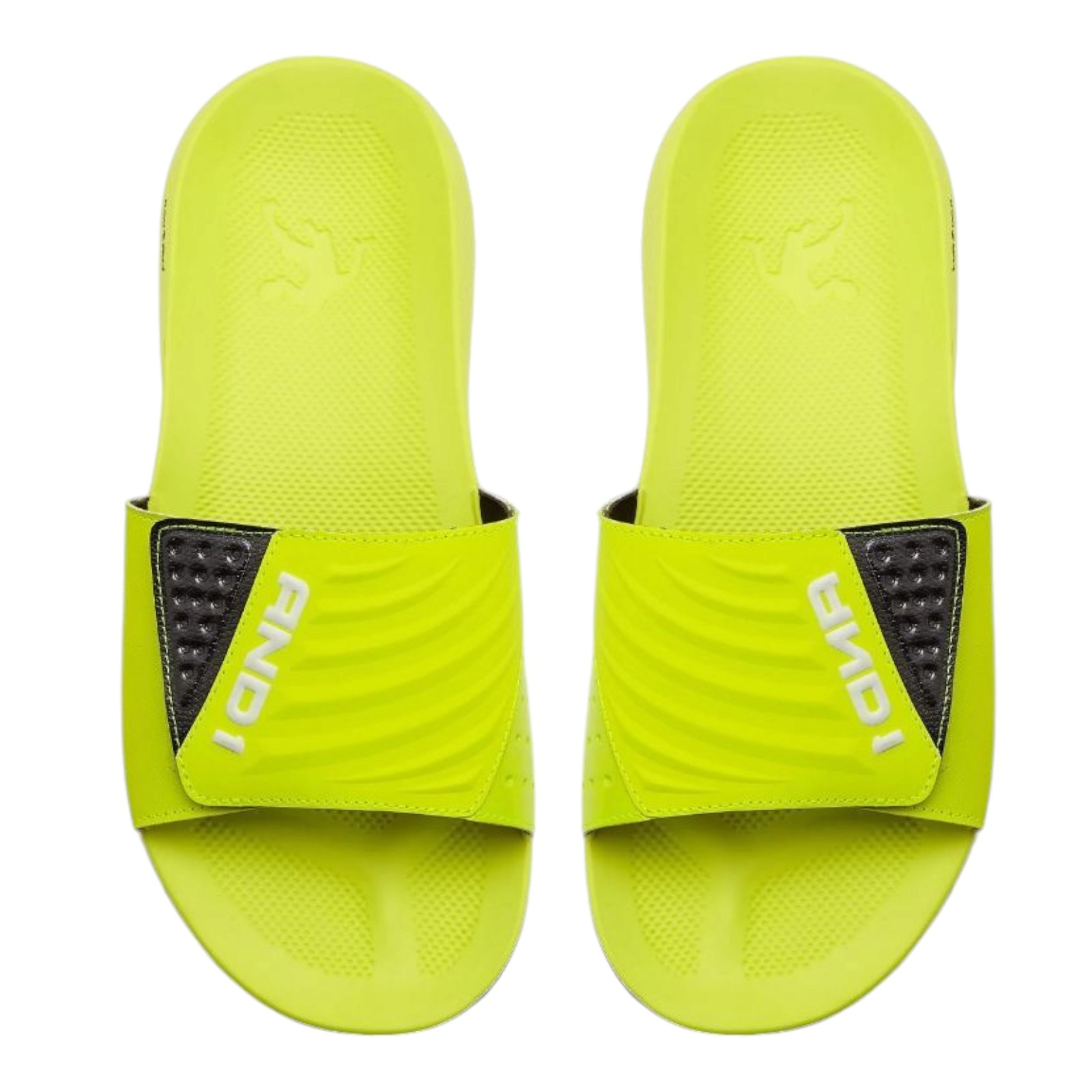 AND1 Men's Swish 2.0 Adjustable Strap Slide Sandal Lime Size 10
