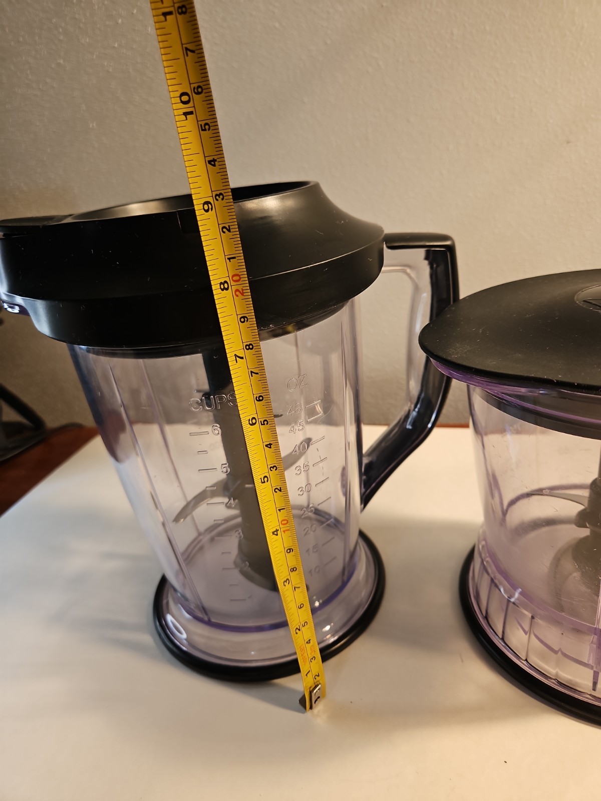 Ninja Master Prep QB1004 Replacement Pitcher 48 Oz Splash Guard &5 Cup
