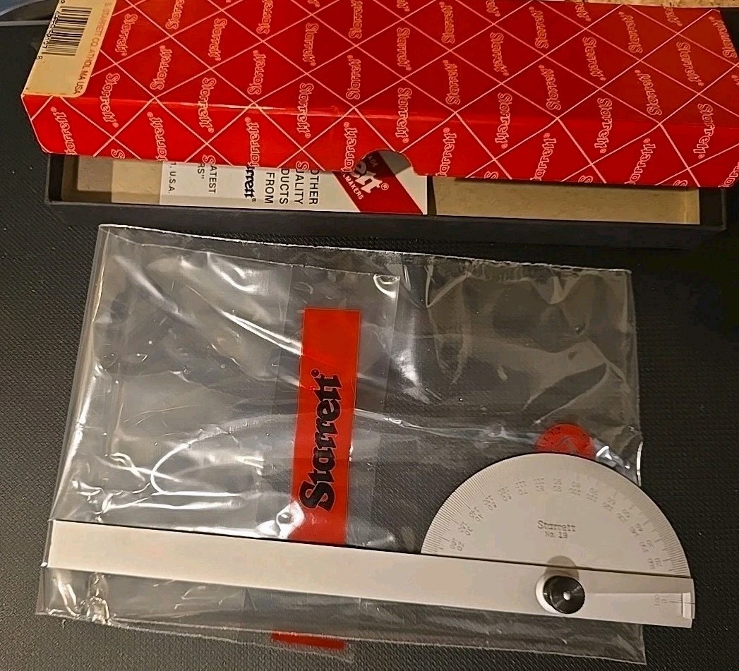STARRETT CHROME PROTRACTOR #C19