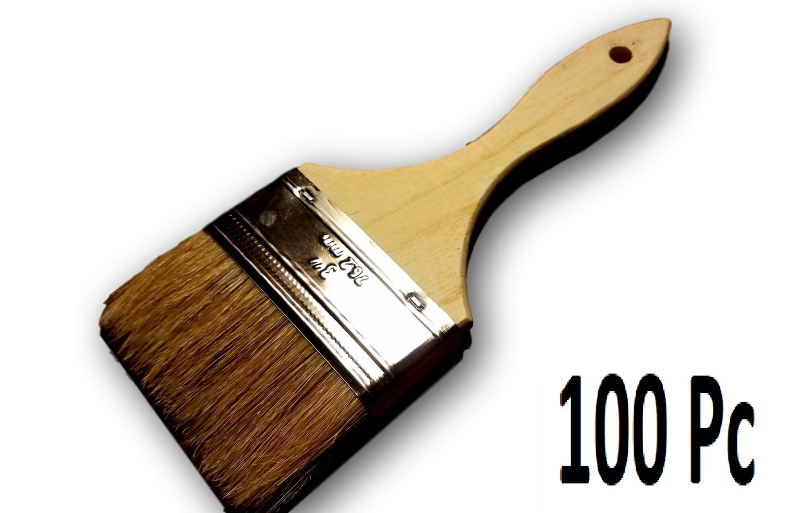 Lot of 100 3" Chip Brush Brushes Perfect for Adhesives Paint Glue Touchup 3 Inch