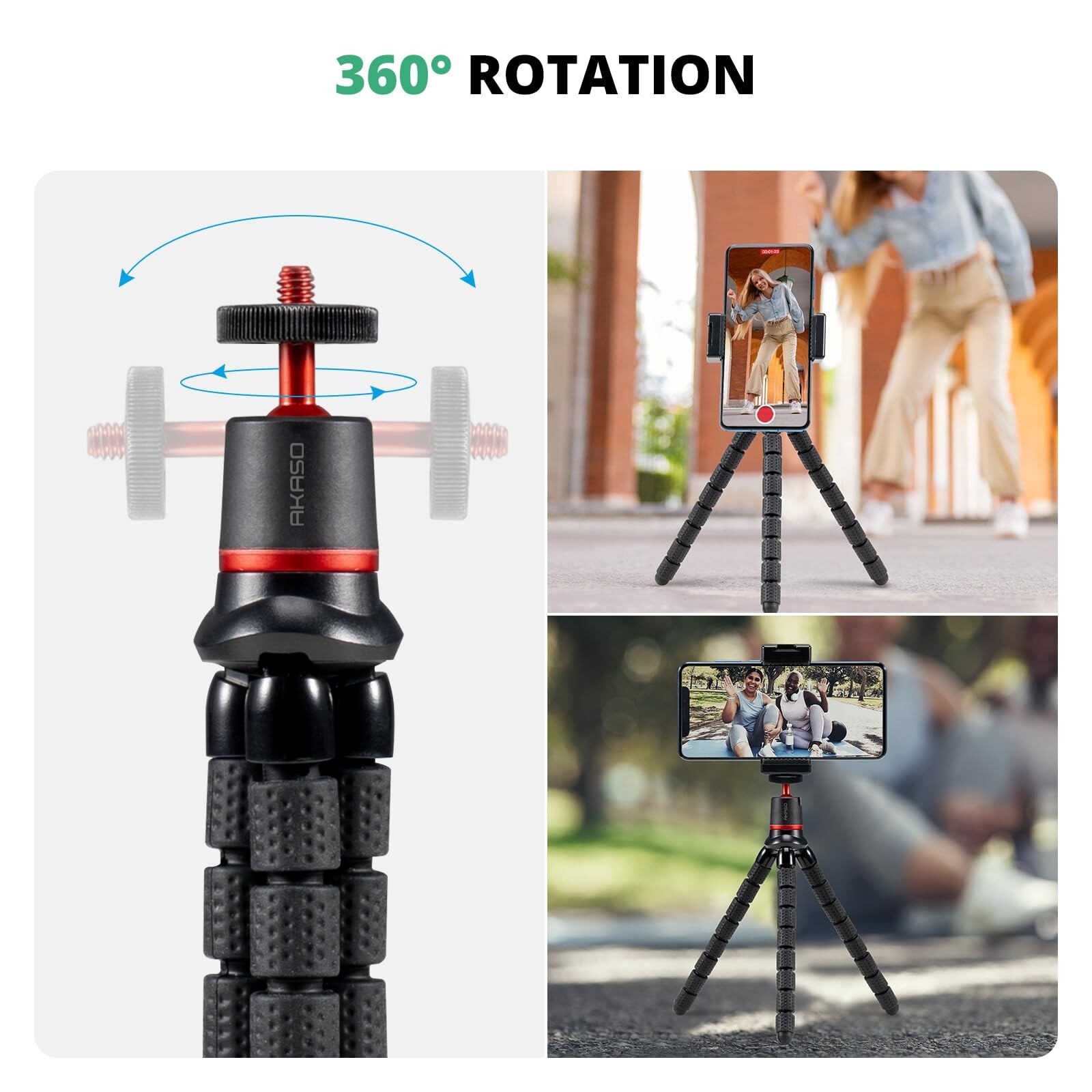 AKASO Action Camera Accessories Kit Compatible with AKASO Action Camera EK700...