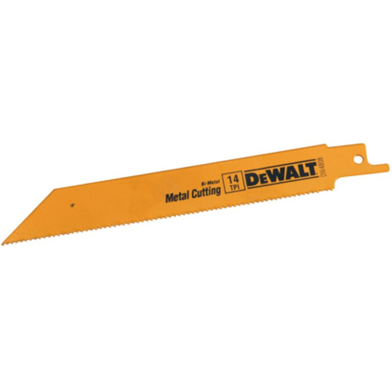 DeWalt 6" Reciprocating Bi-Metal Cutting Blades 14 TPI 5PK Blades