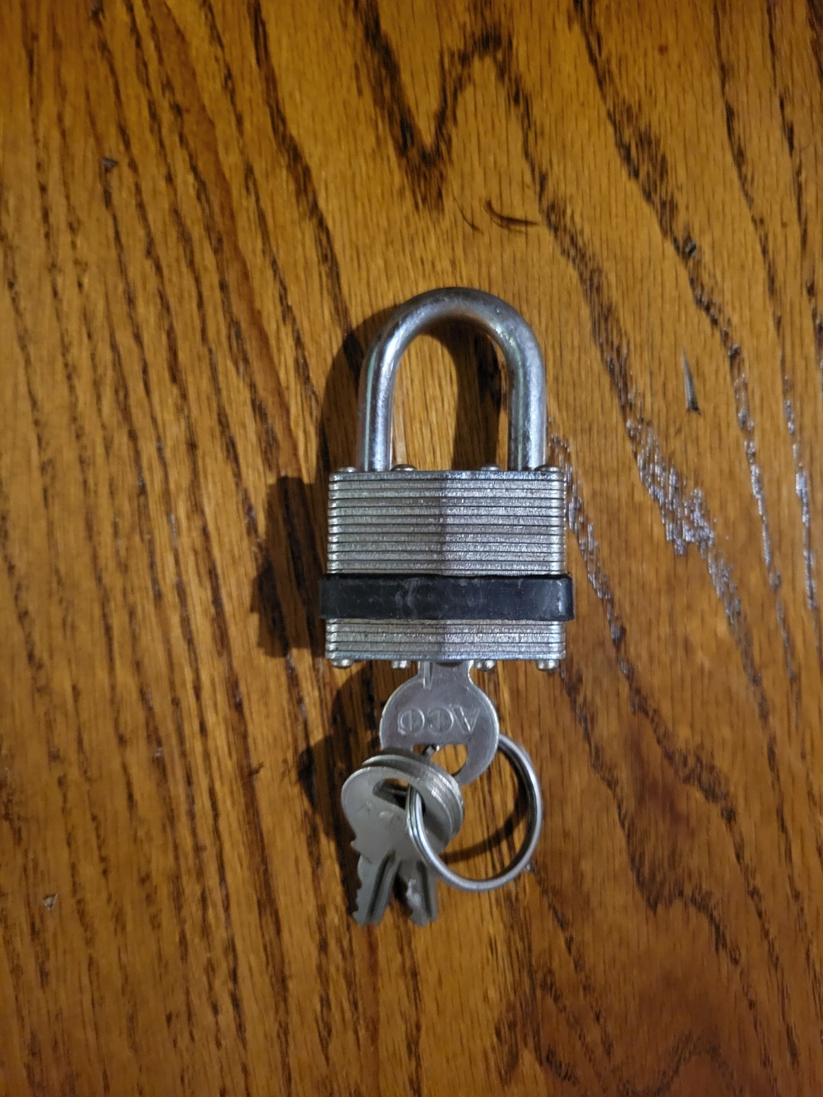 Aco Padlock With Keys Opens
