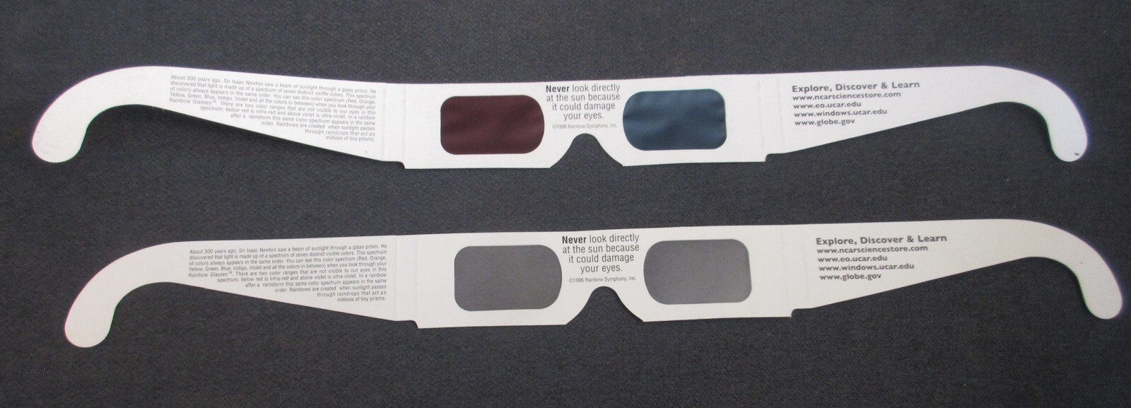 1996 Rainbow Symphony Inc. - Rainbow and 3D Glasses