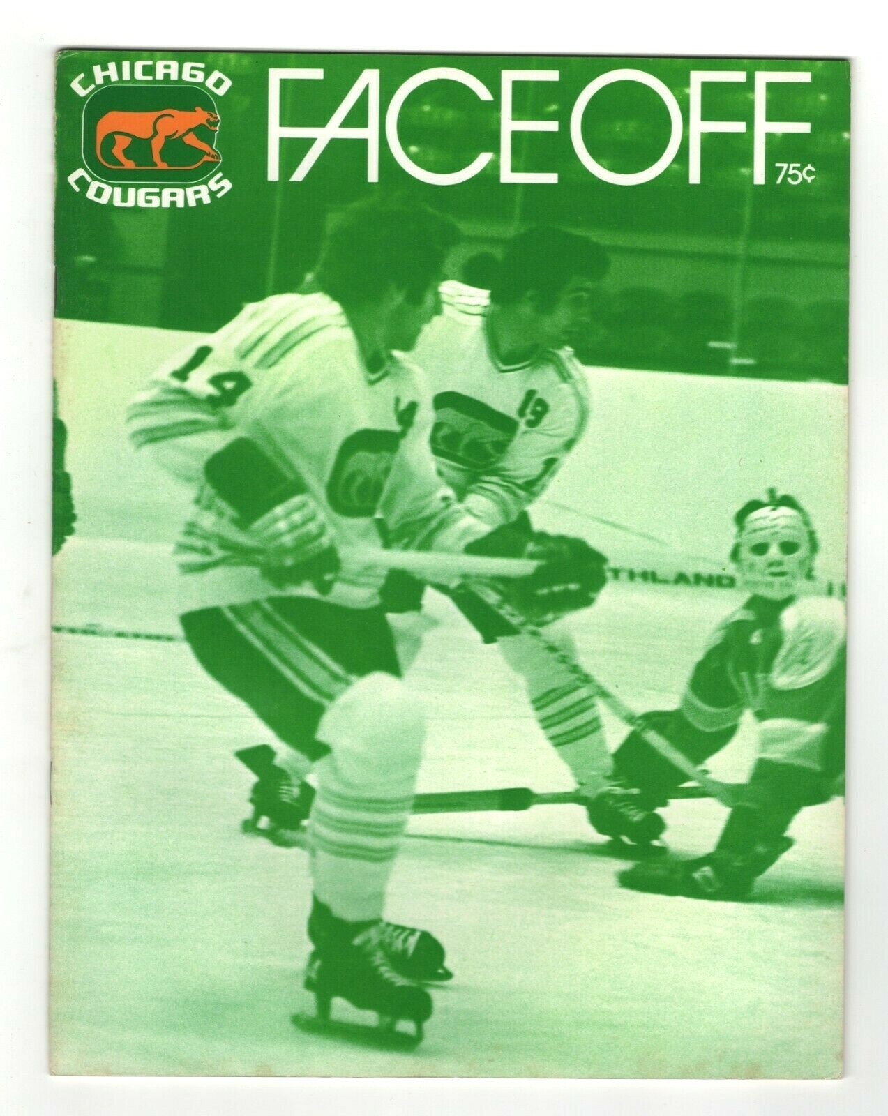 1972-73 Chicago Cougars WHA Magazine and Program  A1271
