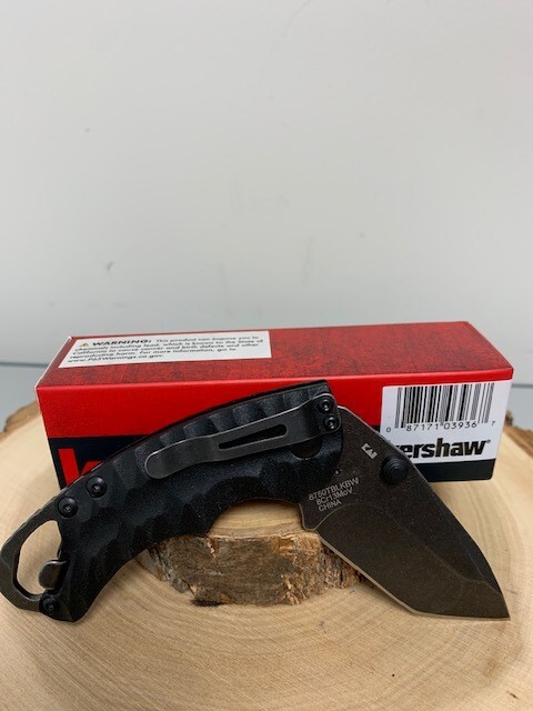 Kershaw Lockback KNIFE Shuffle II Black Metal NEW in Package Free Shipping