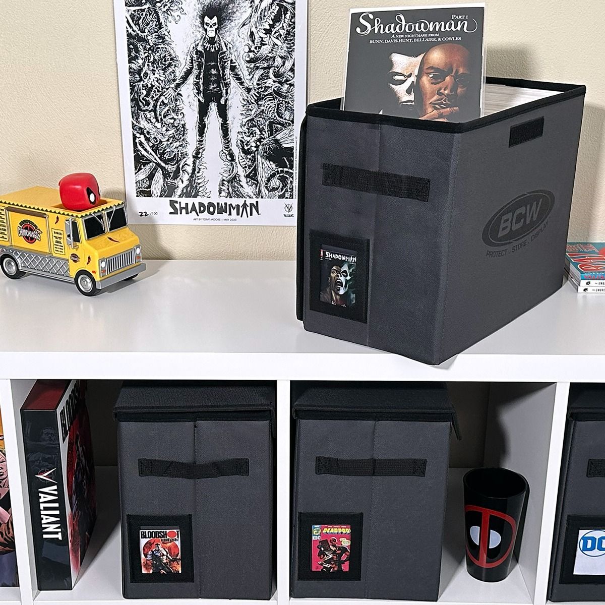 2 BCW Black Comic Book Foldaway Totes