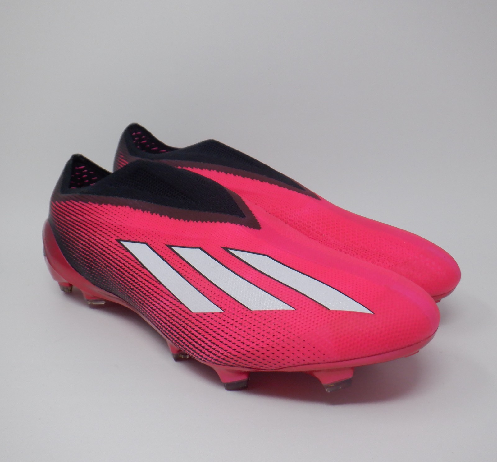 Adidas X Men's 13 Speedportal+ FG Pink Laceless Soccer Cleats GZ5126
