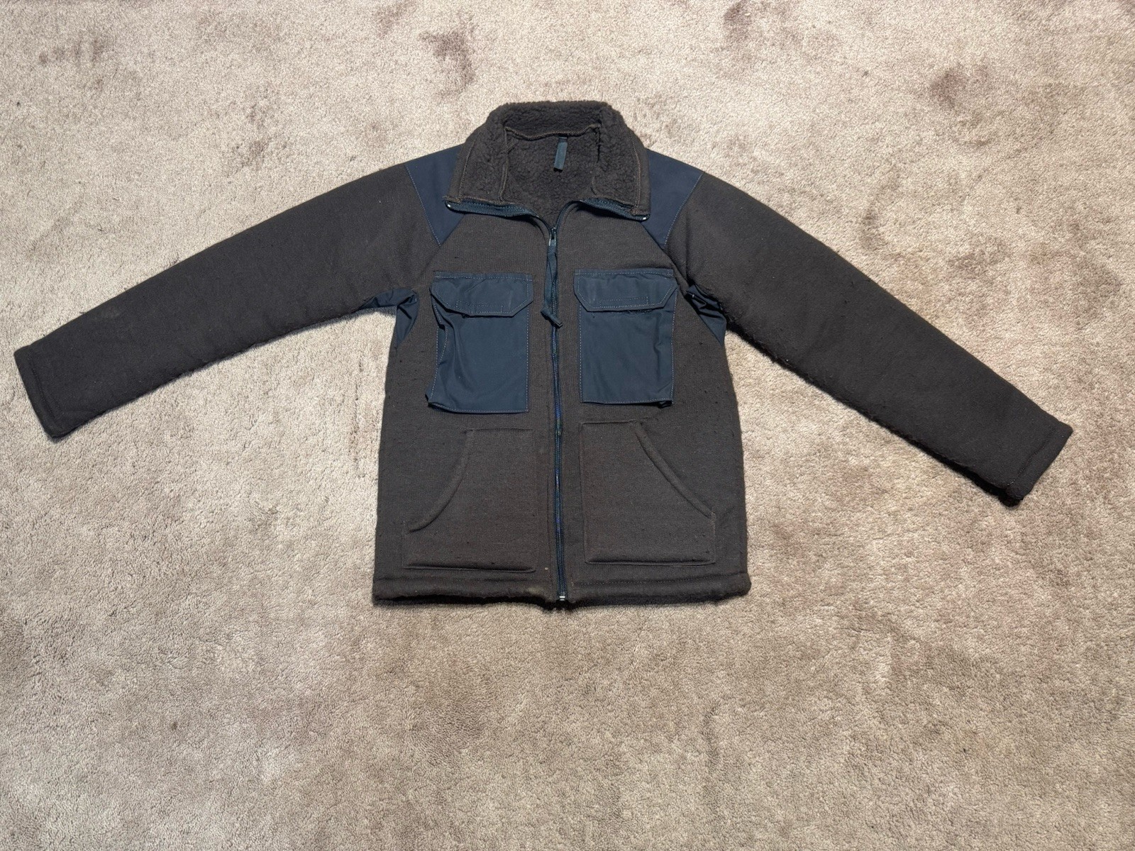 Shirt Cold Weather Synthetic Fiber Pile Jacket Size Small 8415-01-228-1354 USA