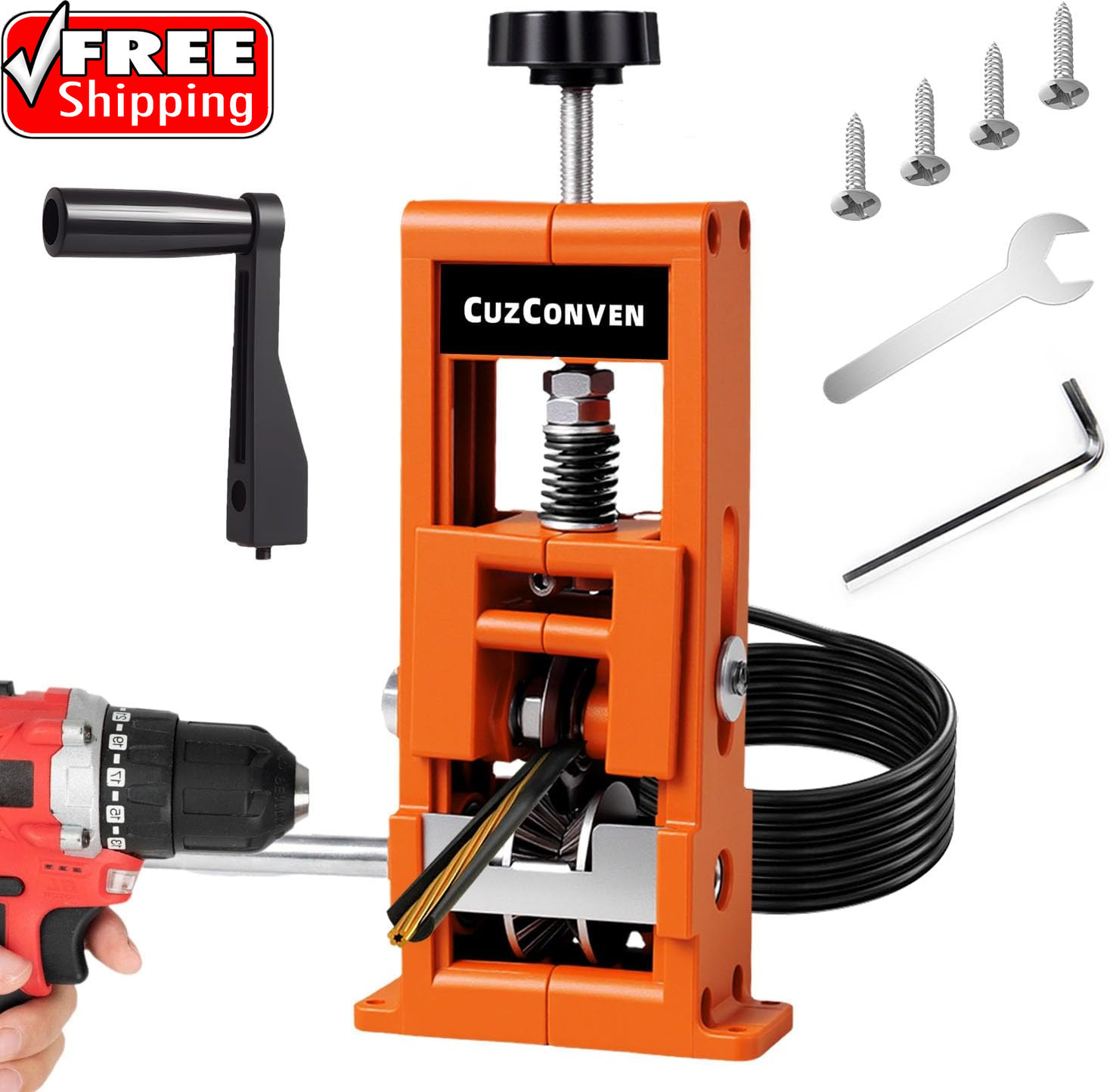 Wire Stripper Machine,0.04-1 Inch Scrapping Copper Wire Peeler Machine, Drill Po