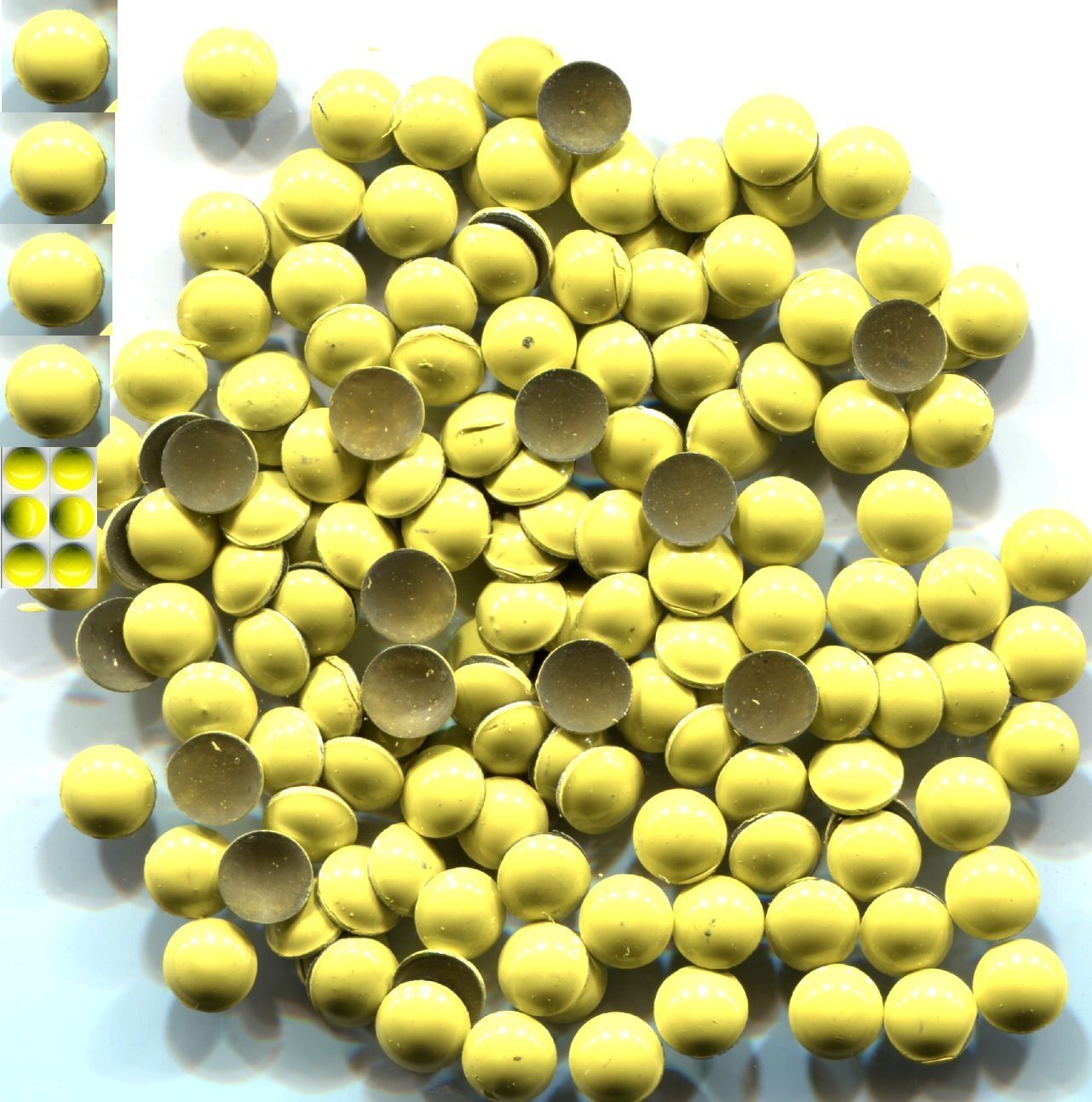 Pearl Domes Nailheads 3mm Hot fix BANANA  144 Pc  1 gross