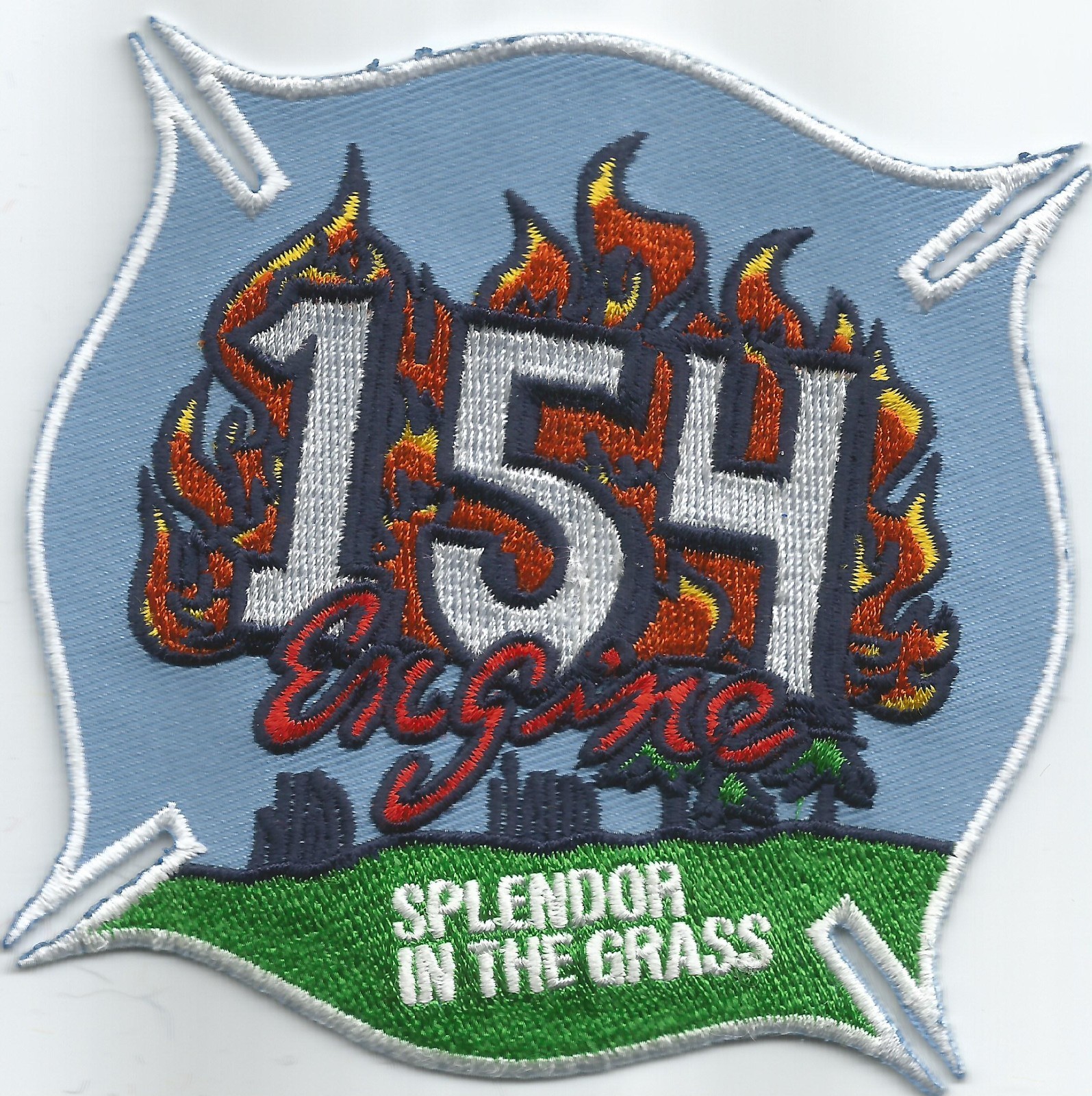 New York City - FDNY Engine-154 "Splendor-Grass", NY (3.75" x 3.75") fire patch
