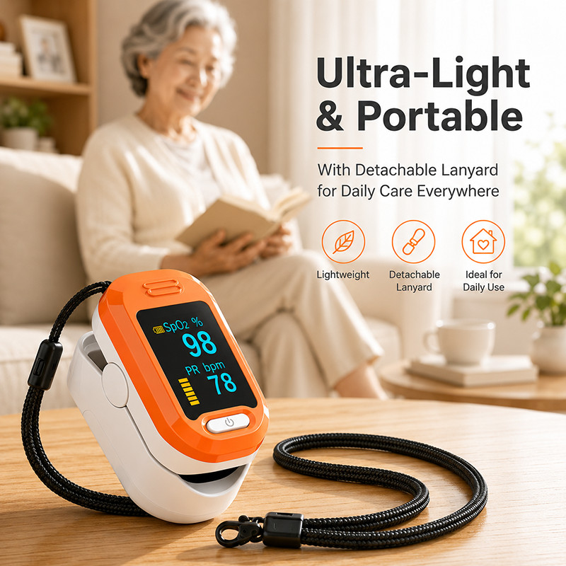 LED Pulse Oximeter Fingertip Blood Oxygen SpO2 Heart Rate Monitor