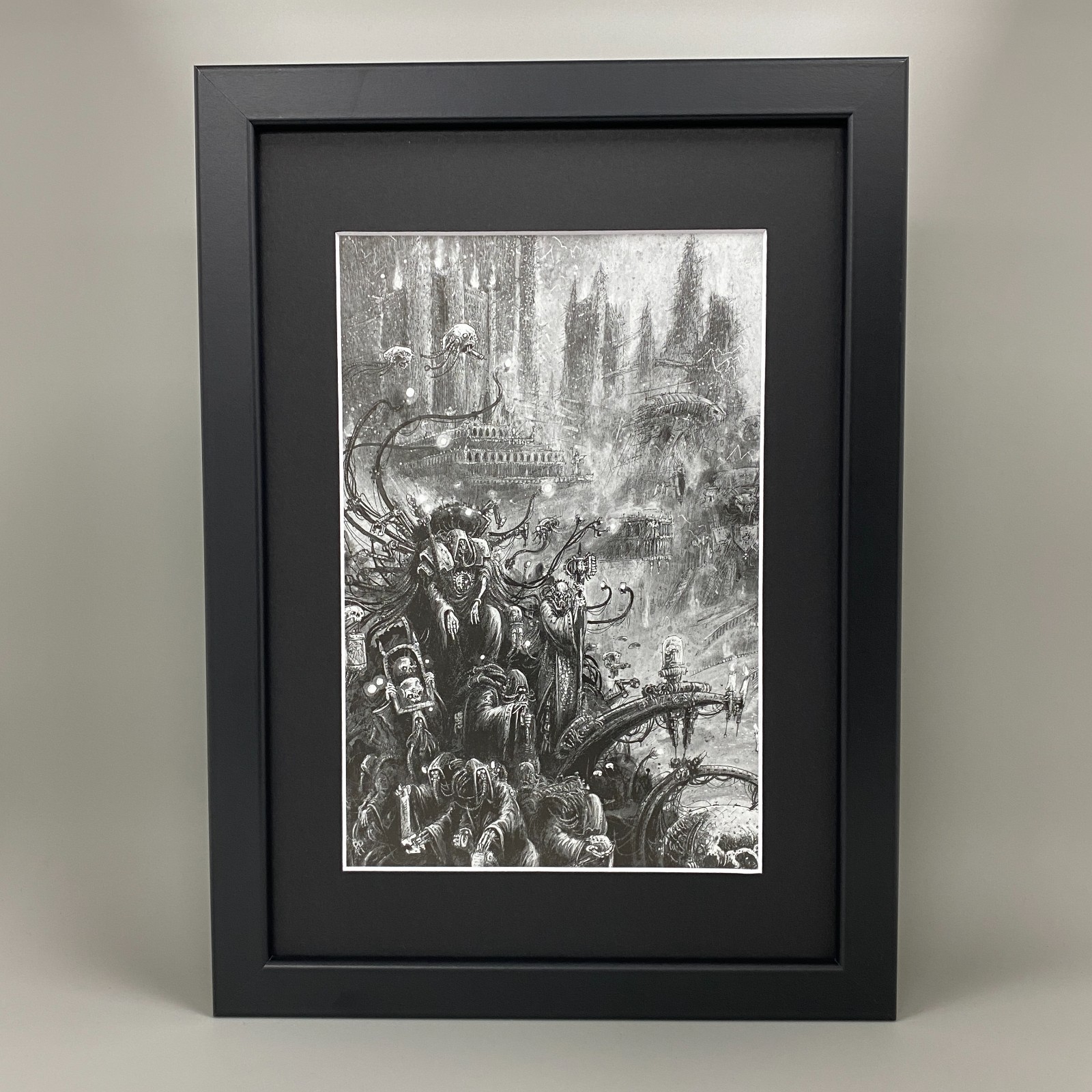 ADEPTUS MECHANICUS BELISARIUS CAWL FRAMED ART JOHN BLANCHE WARHAMMER 40,000 40K