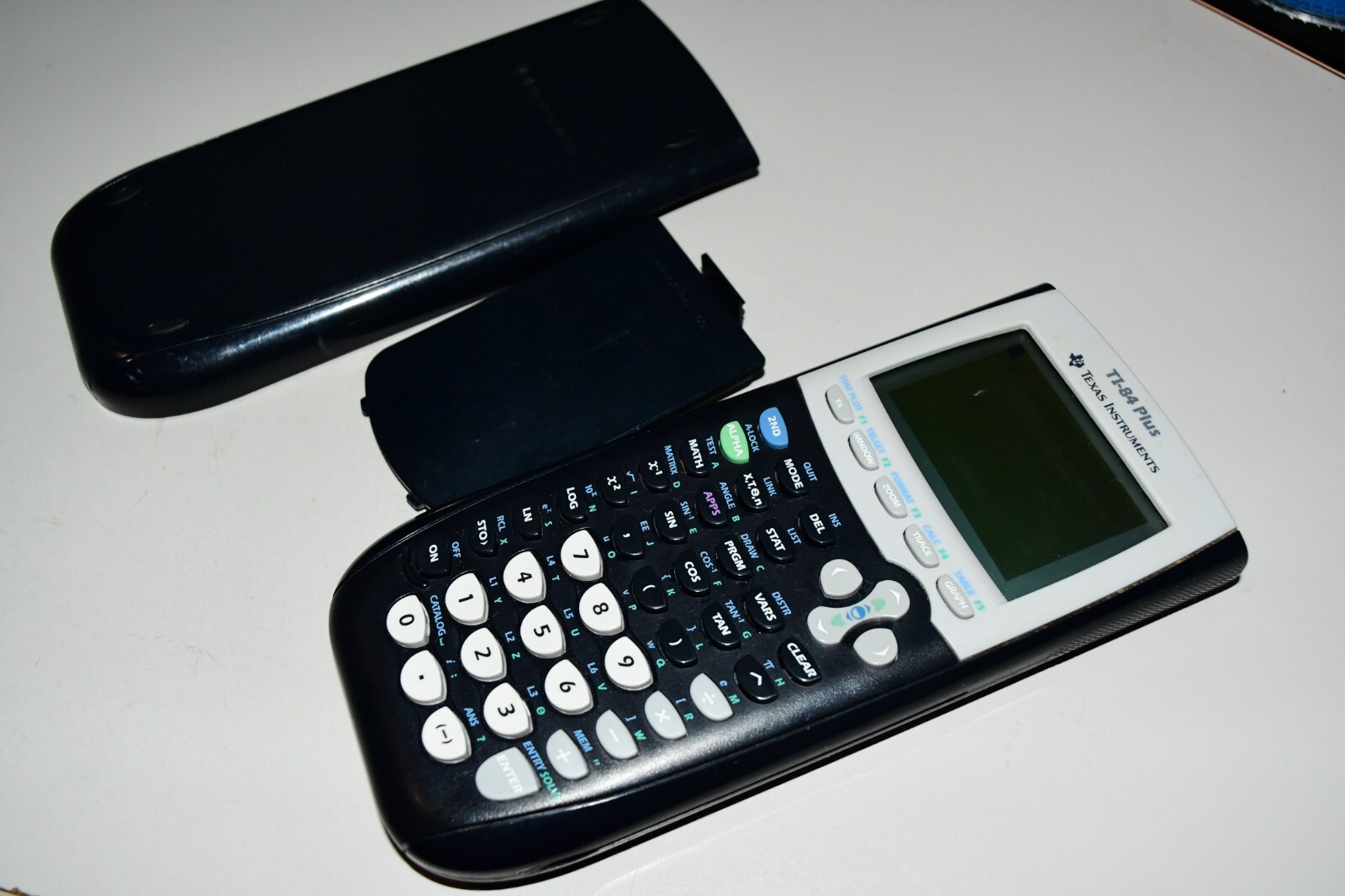 Texas Instruments TI-84 Plus Graphics Calculator with spot on OUTER screen works
