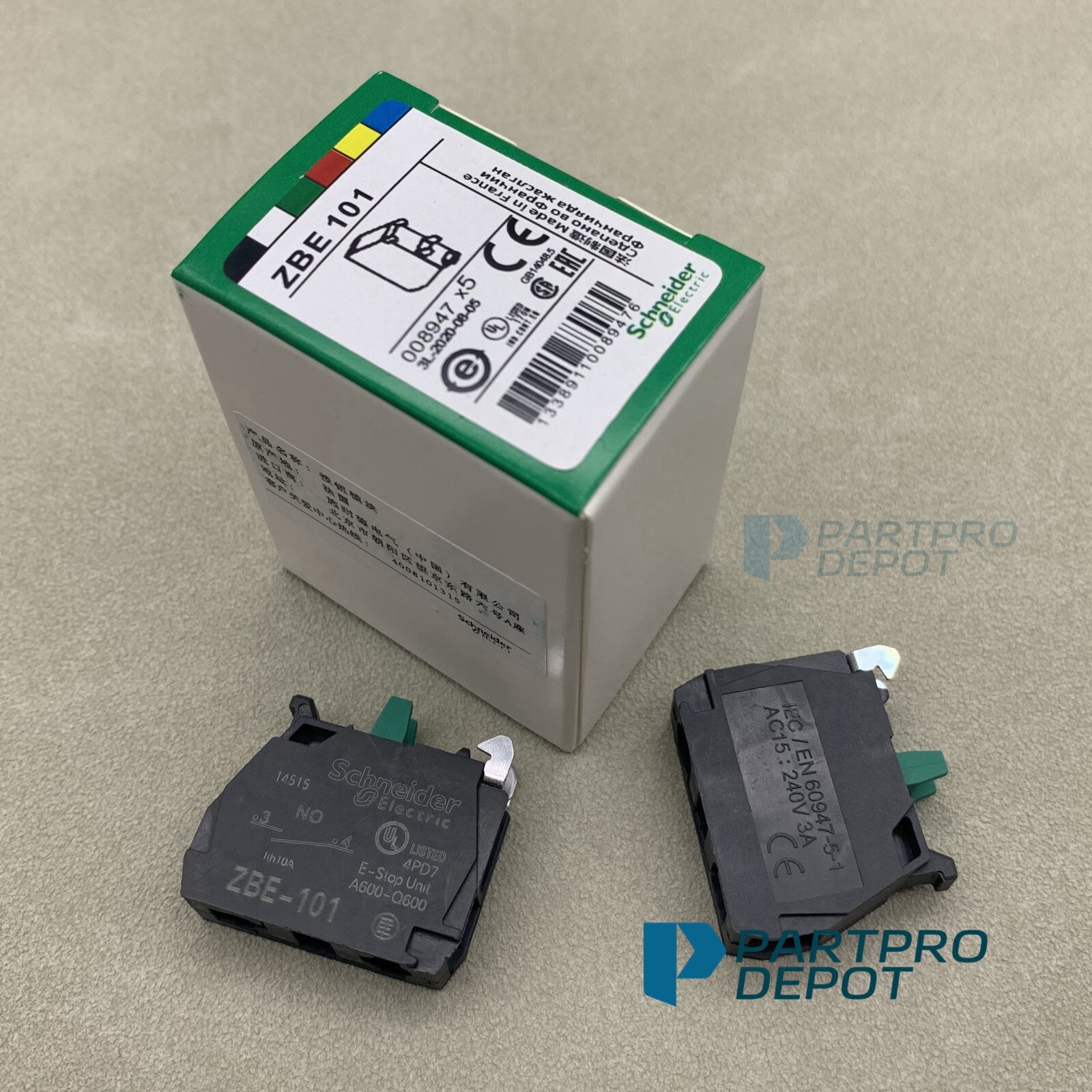 ONE NEW Schneider Electric ZBE-101 Auxl Contact ZBE101