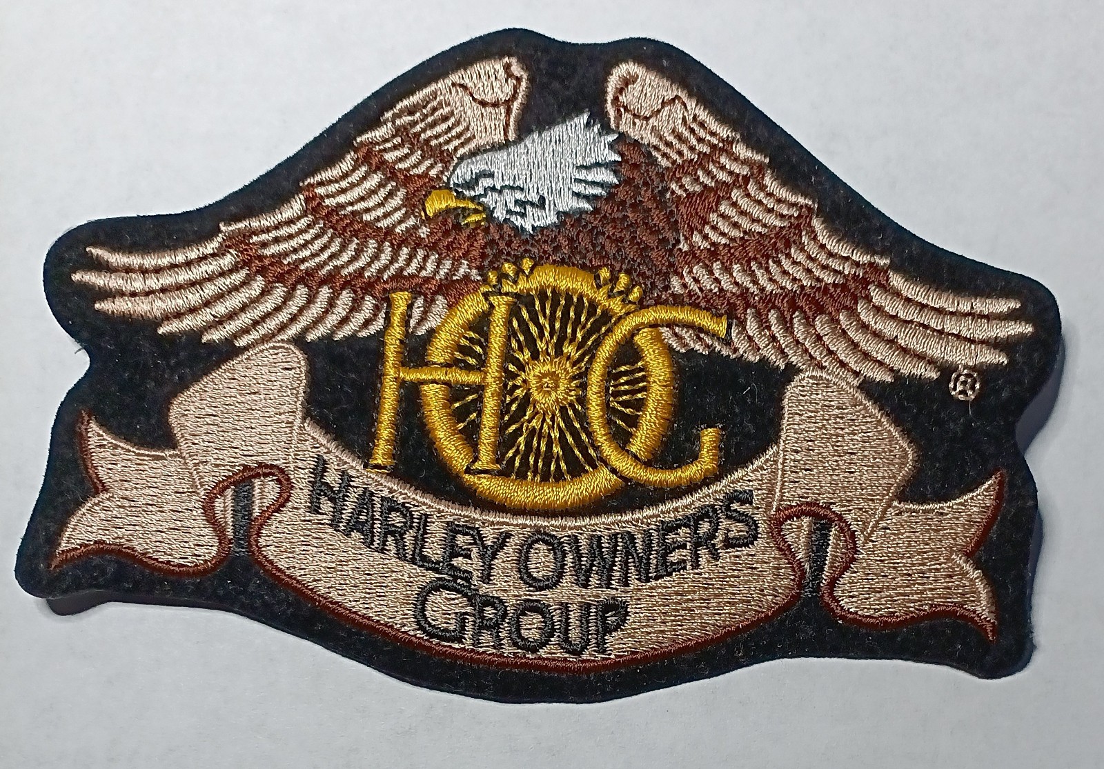 HOG Harley Davidson Owners Group HOG Motorcycle Iron-on Patch 5"