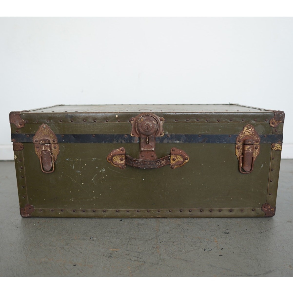 Vintage Military-Style Trunk - Original Price $300