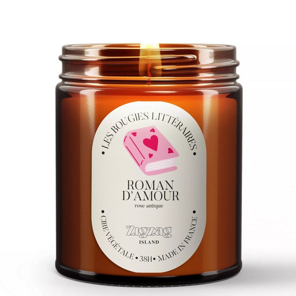 Antique Rose Scented Vegetable Candle (Love Novel)
