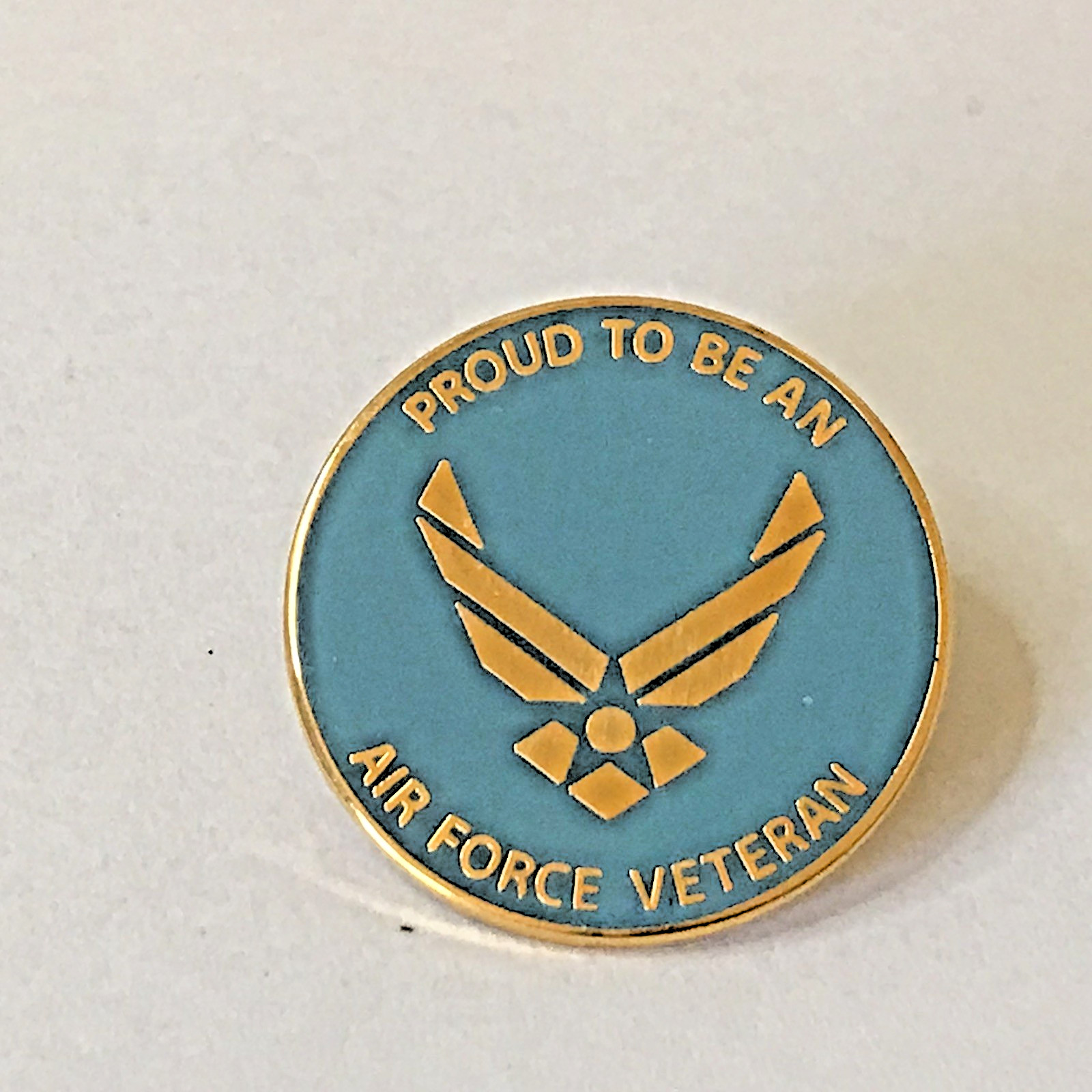 Proud to be an air force veteran Lapel Hat Jacket Pin (M20)