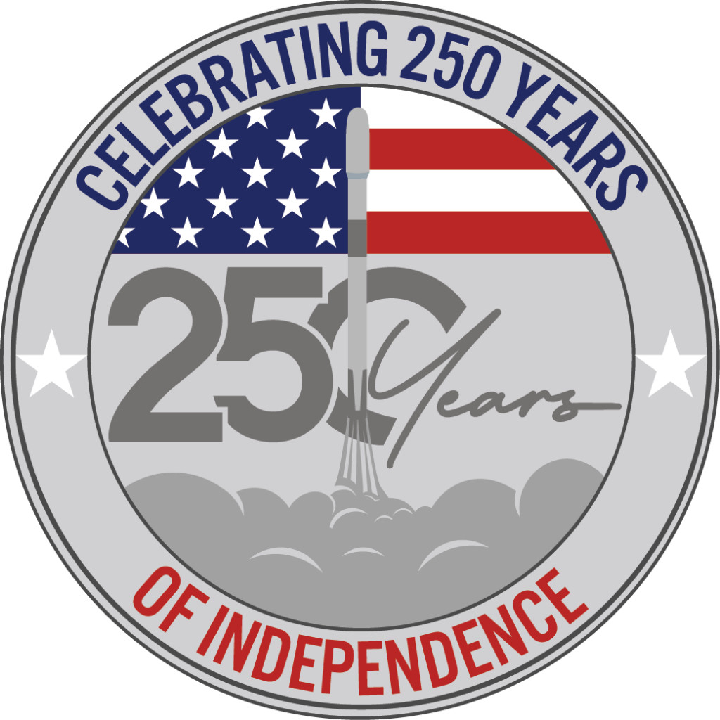 CELEBRATE AMERICA'S 250th YR ANNIVERSARY OF INDEPENDENCE W/FALCON 9 SPACE PATCH