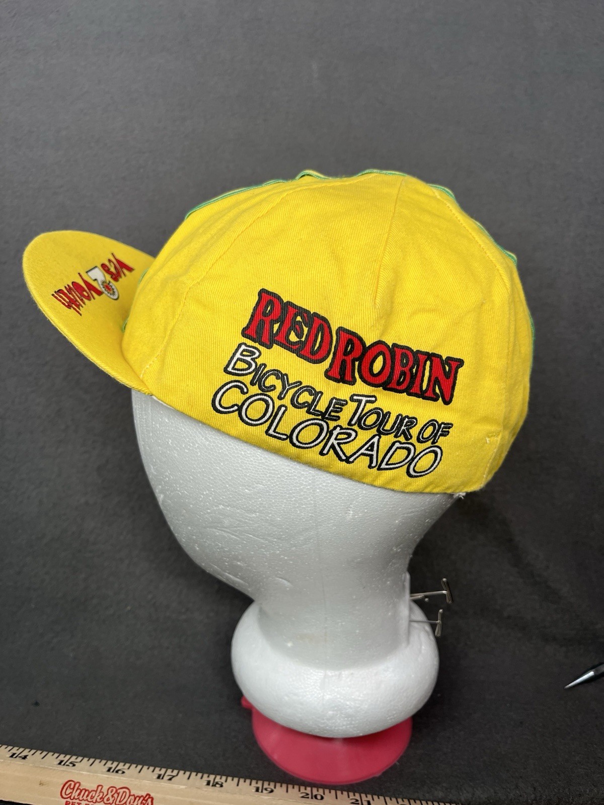 VTG Cycling Cap - Bicycle Tour Of Colorado, Red Robin, Yes2Youth