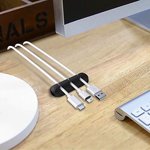 3 Pack Cable Holder Clips Cord Management Organizer for Desktop USB Charging