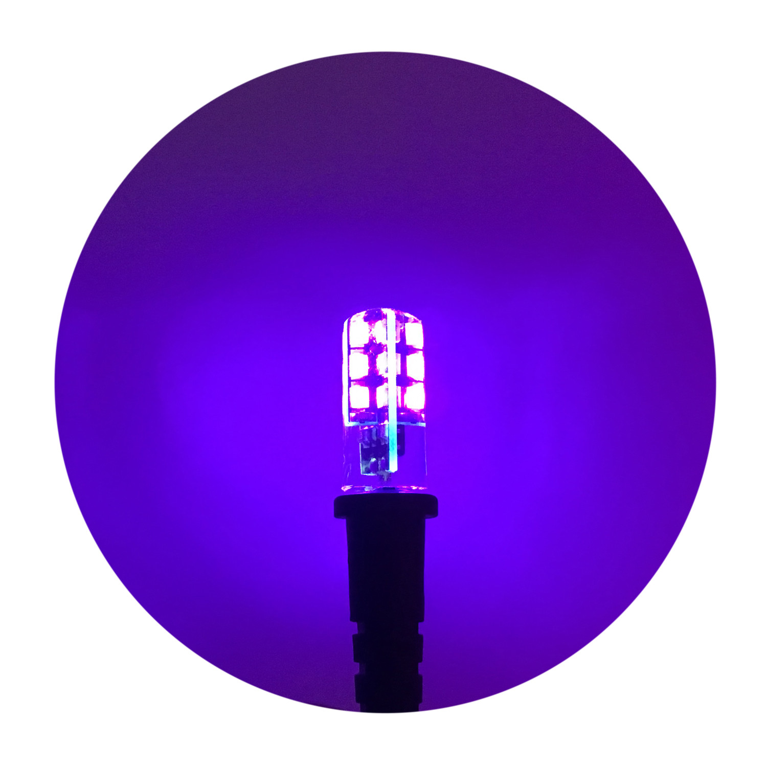 3 pack black light special effects props led 12 volts dc with cable socket BL3P
