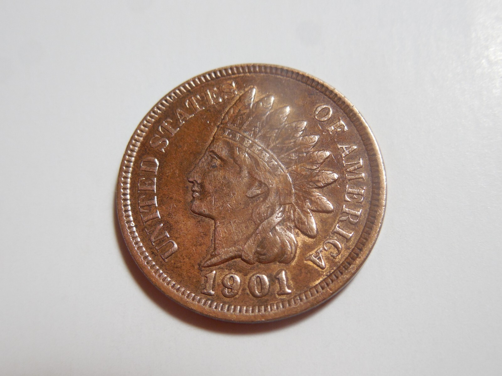 1901 Indian Head Penny in about XF condition. Great coin. But you decide!!!!!