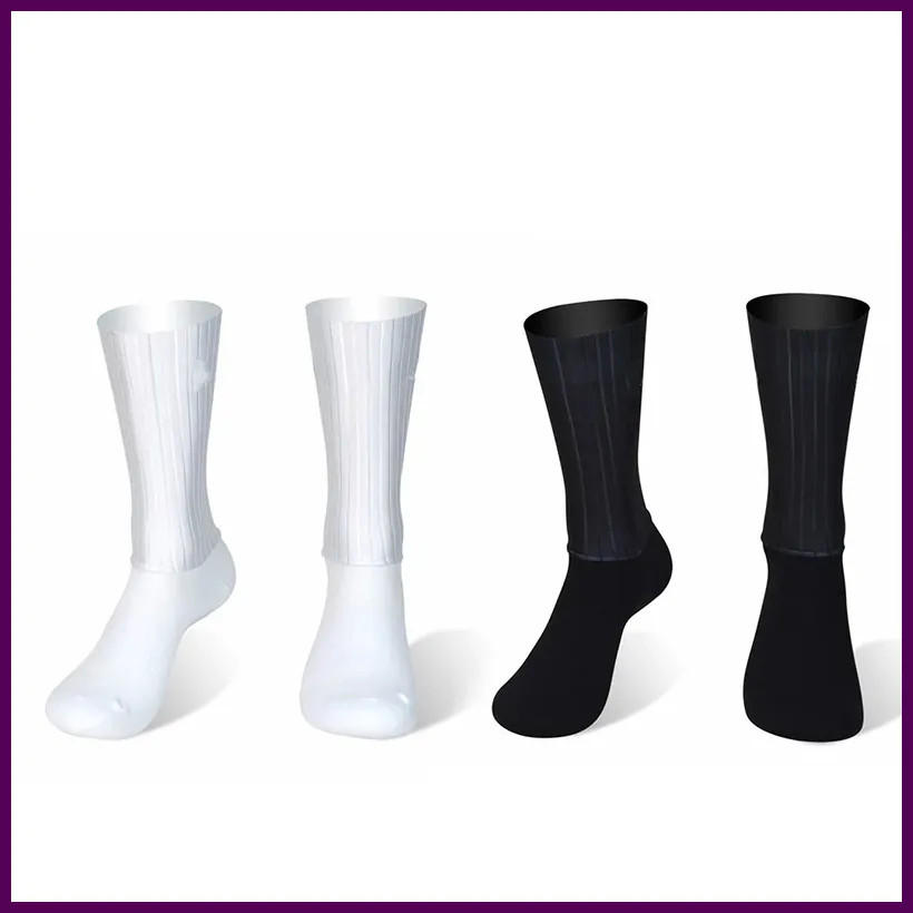 New Summer Breathable Cycling Socks Men Anti Slip Seamless Aero Bike