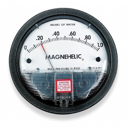 Dwyer Instruments 2003 Differential Pressure Gage, Range 0-3.0" W.C., Minor