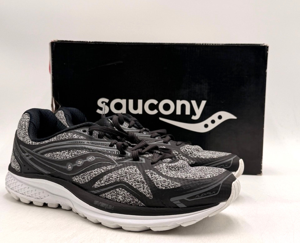 Saucony RIDE 9 LR Men's NEW Running Sneaker Gray/Black Multiple Sizes