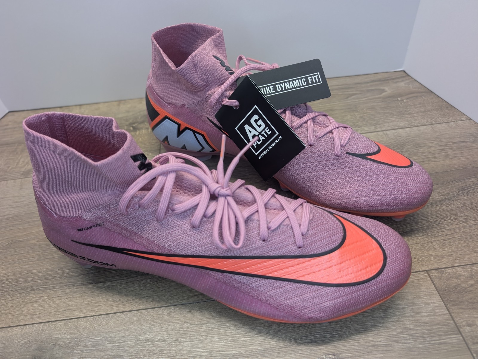 Size 13 Nike Mercurial Superfly AG Men's Soccer Cleats Coral Purple FQ8339-600