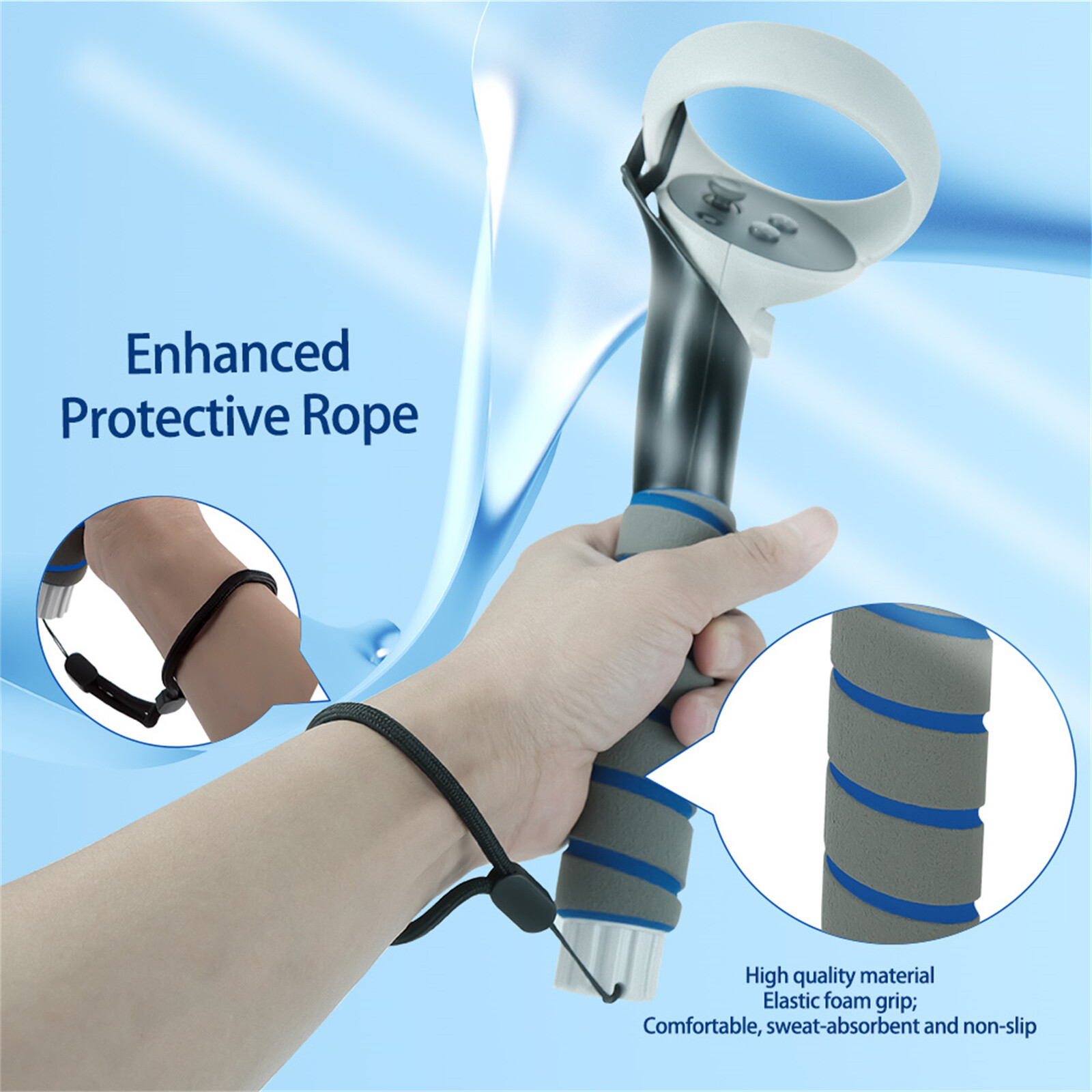 For Quest/Rift s/Quest2 Game Controller Golf Beat Saber Extensions Grips Handle