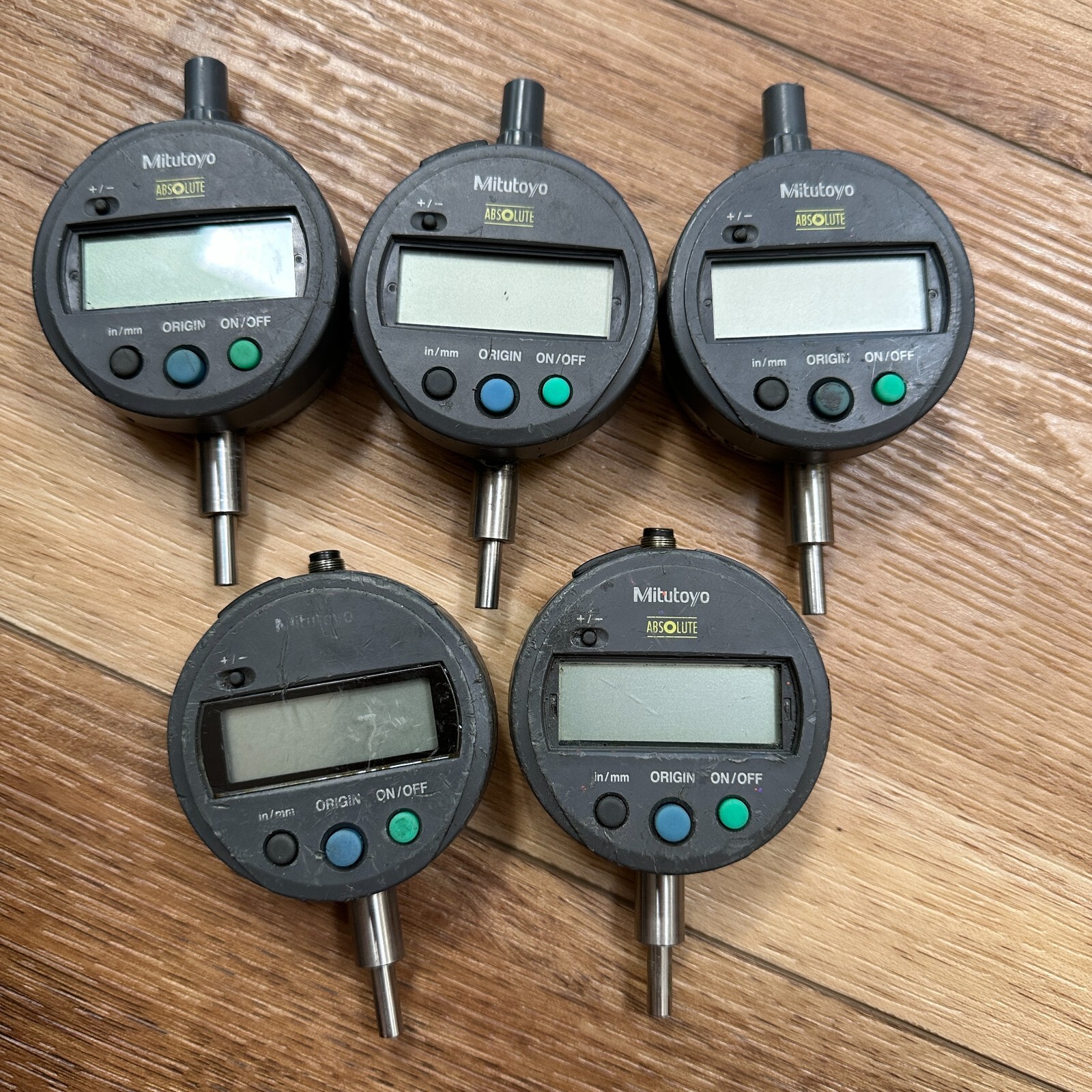 Lot of 5 Mitutoyo 543-793B ABSOLUTE Digimatic Indicator .0001" Resolution