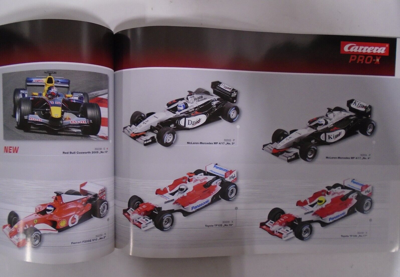 Carrera Vehicle Catalog 2006 INCLUDES STICKER PAGE W/CAPTAIN, LEXANUS, & MORE
