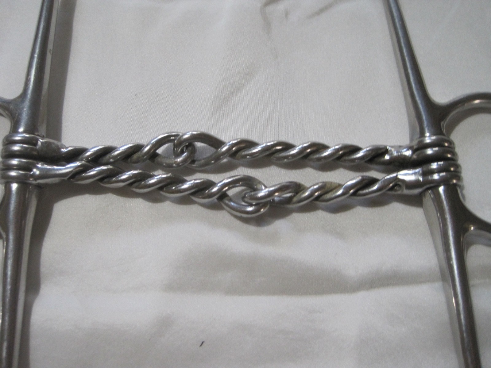 Full Check Double Twisted Wire 5'' Horse Bit Good Condition