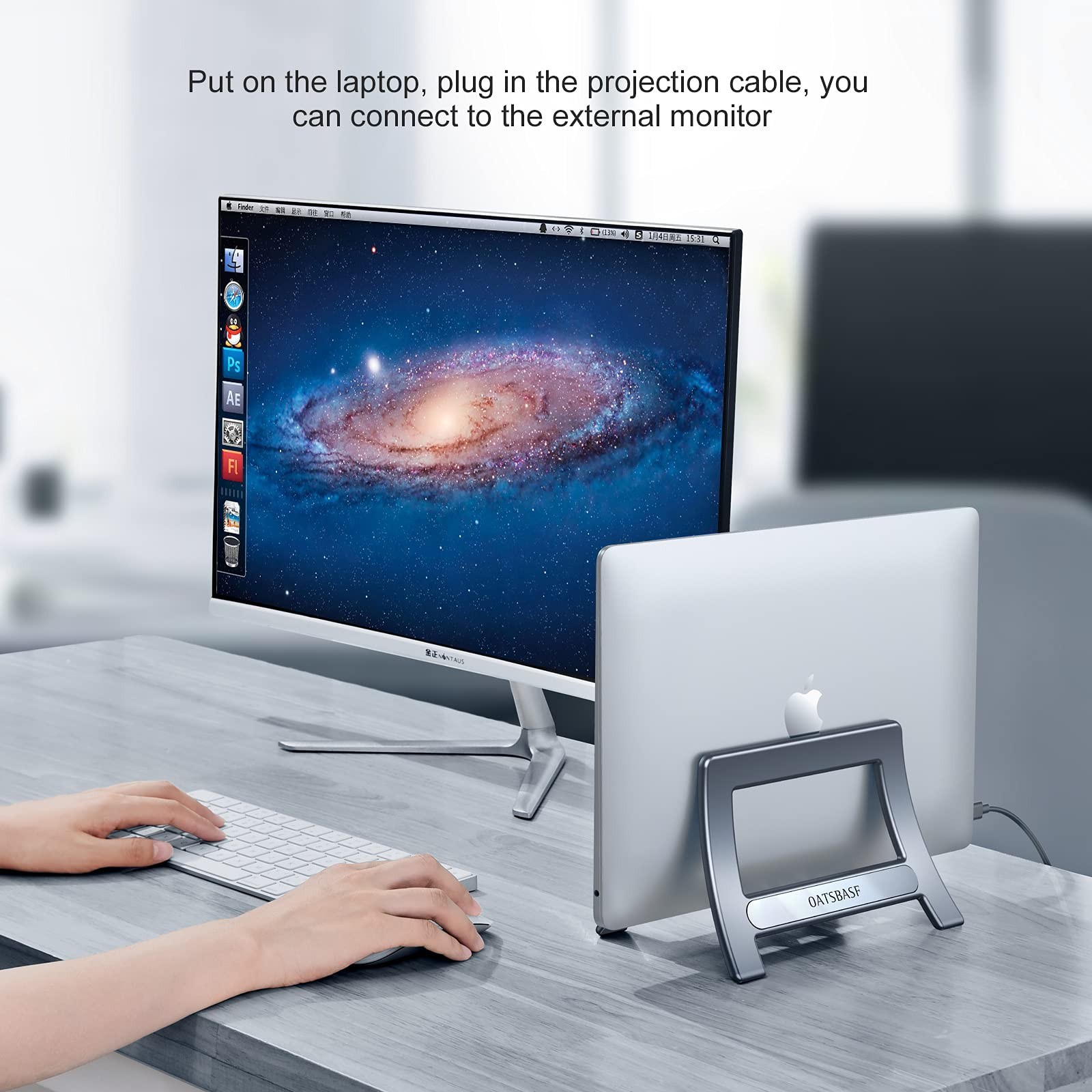 nediea Vertical Laptop Stand,Gravity Auto Lock Computer Stand, Stand...