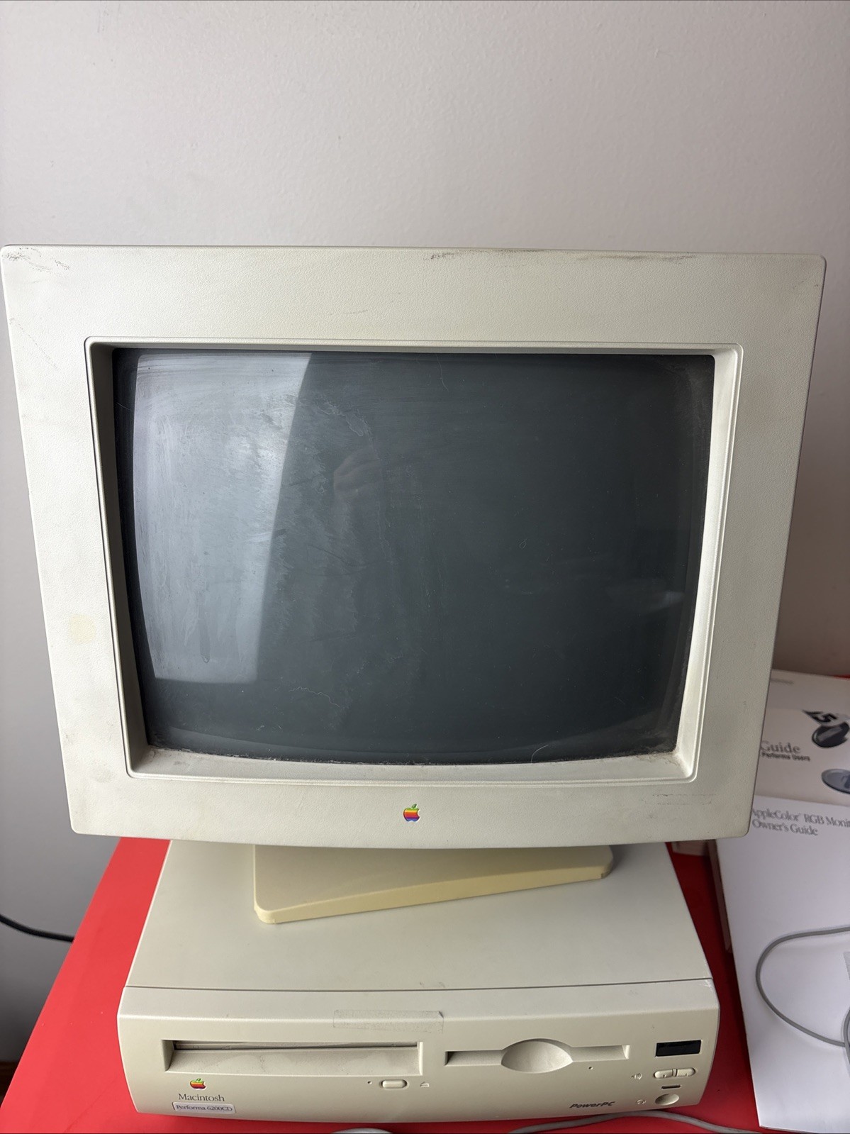 1995 Apple Macintosh Performa 6200CD PowerPC In Box WORKS