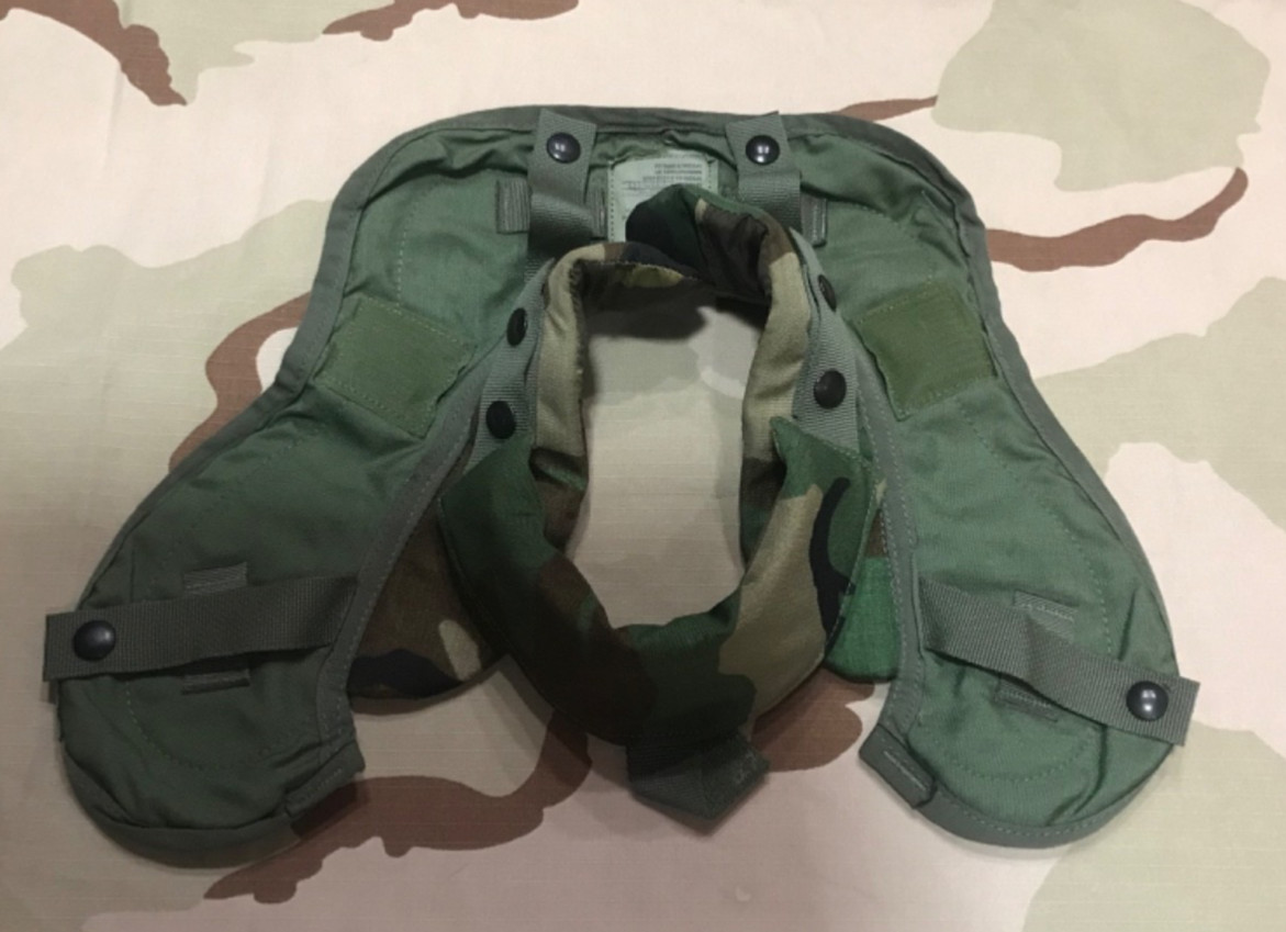 NEW US Army  Vest Yoke and Collar Outershell Woodland M81 camo Military Large