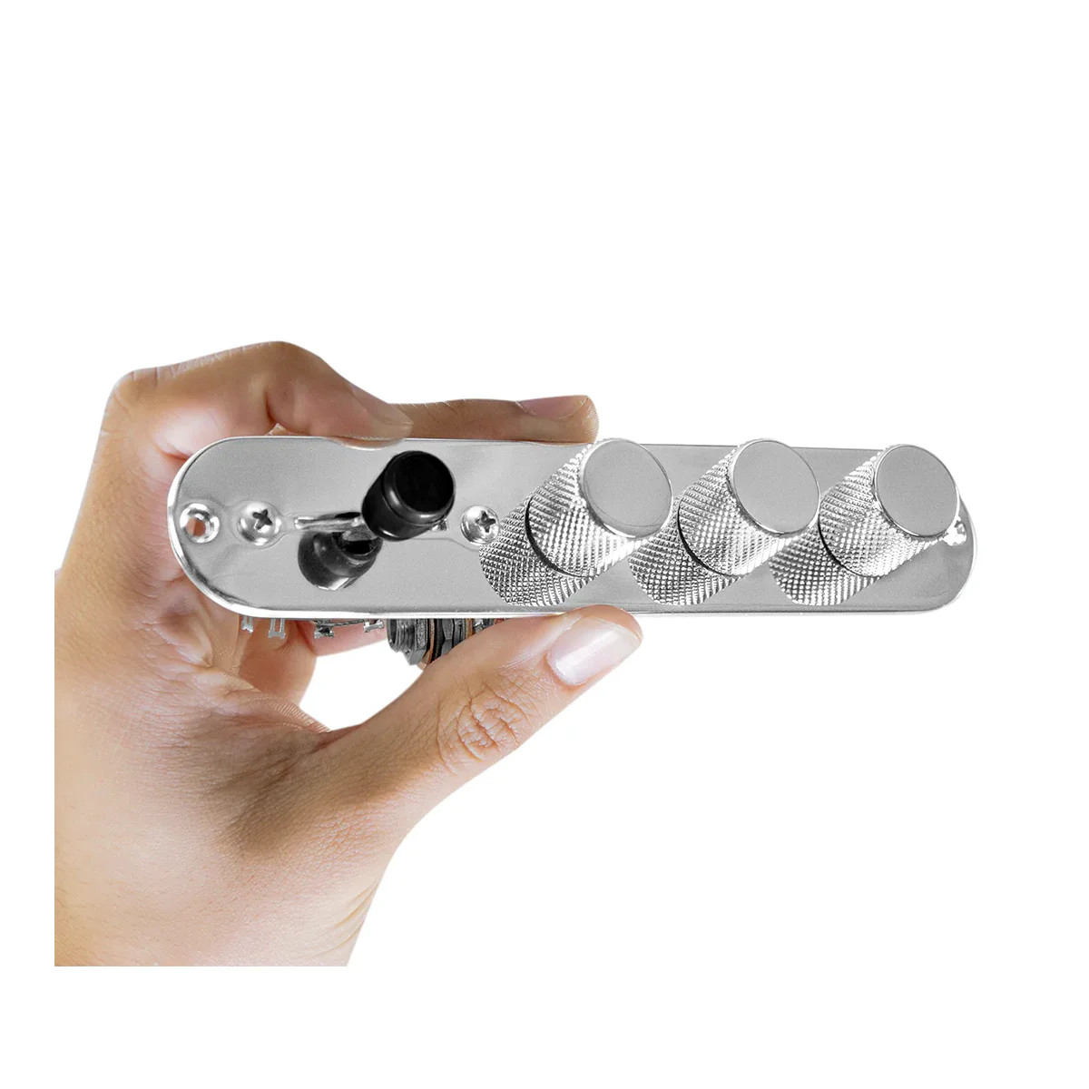 920D Custom TMAS-C Telecaster Nashville Loaded Guitar Control Plate, Chrome